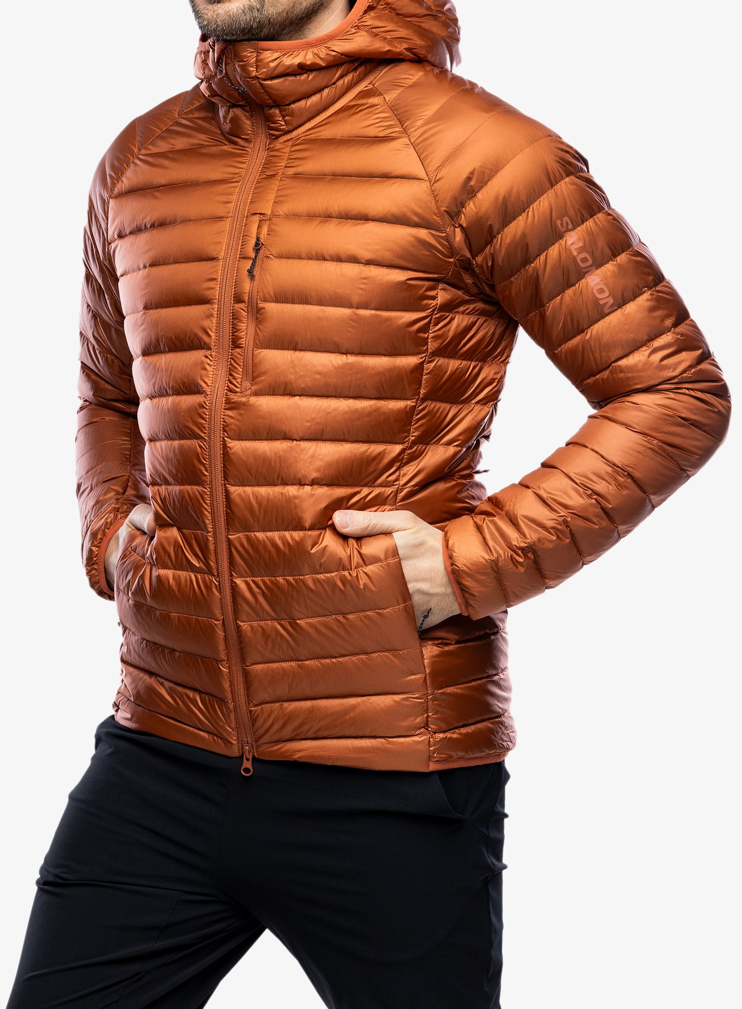 Pernata jakna Salomon Elixir Micro Down JKT - baked clay
