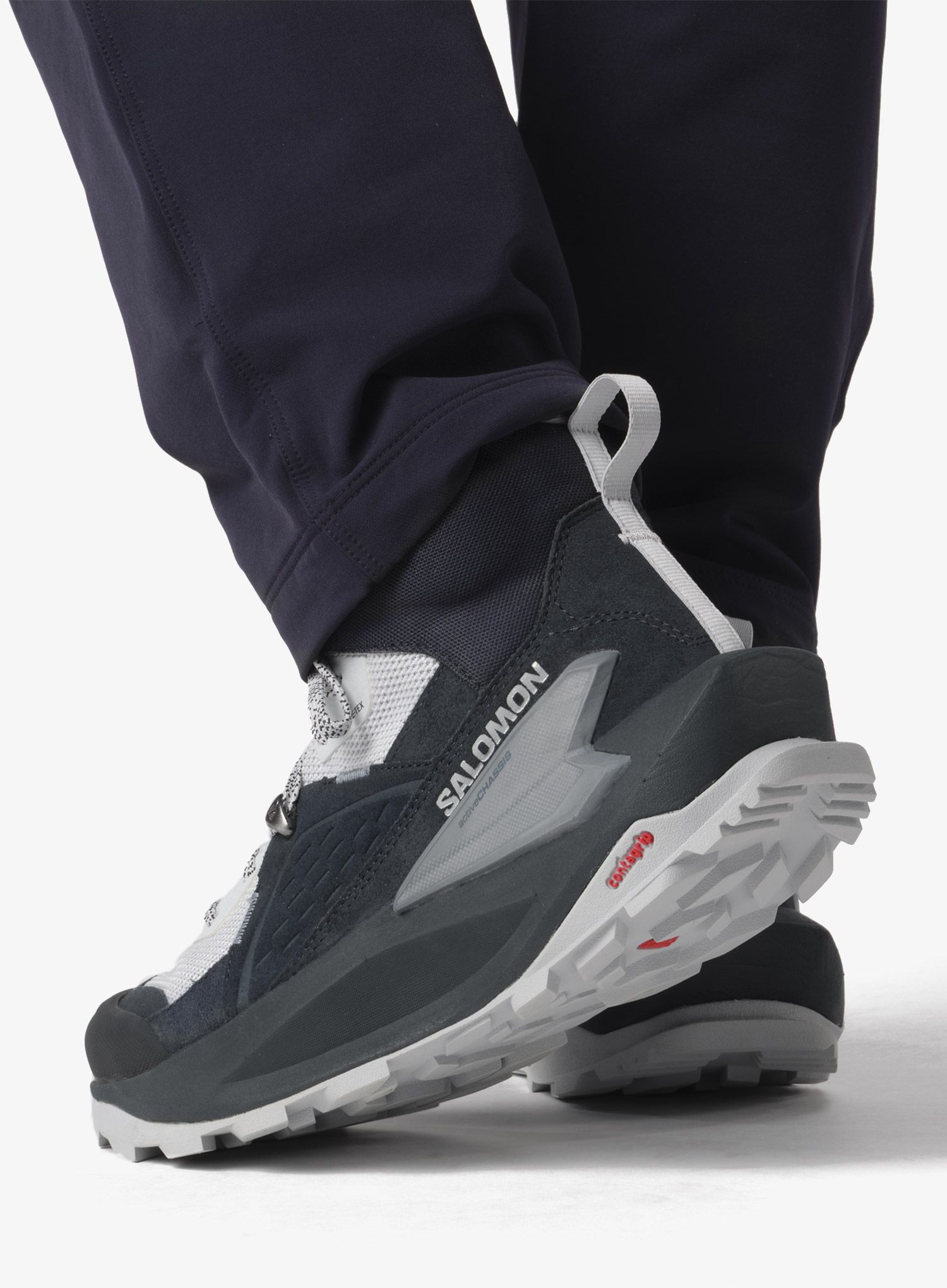 Ženske planinarske cipele Salomon Elixir Mid GTX - carbon/blue/flint