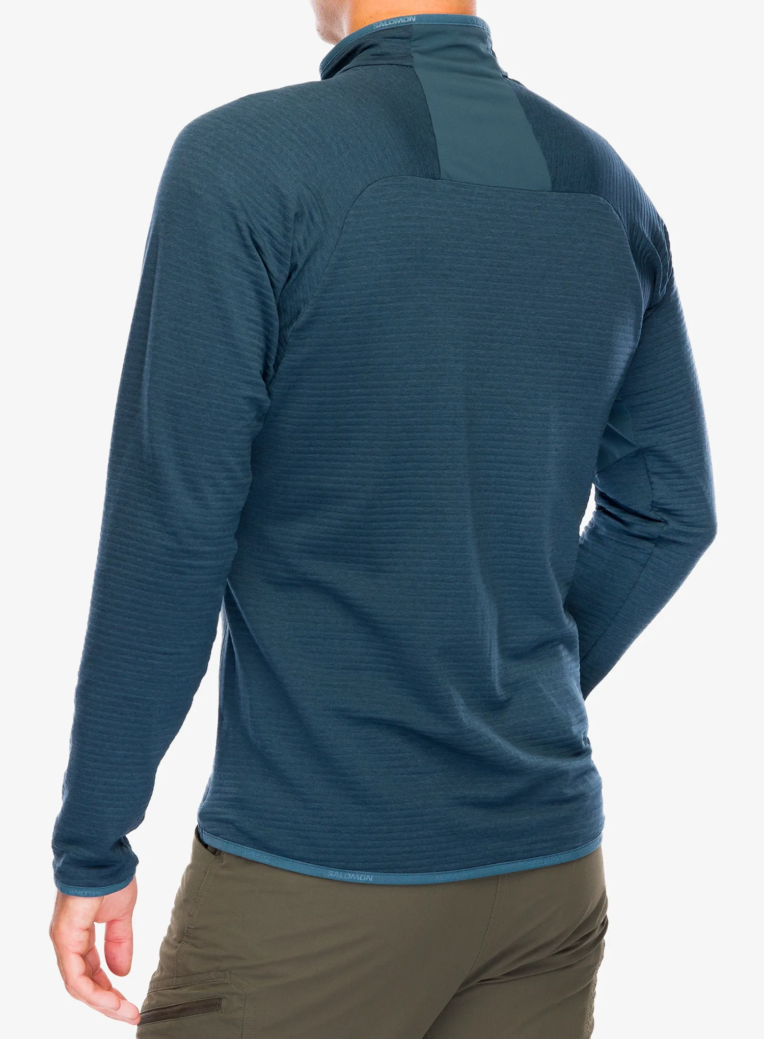 Dukserica na otkopčavanje Salomon Essential Ltwarm FZ - midnight navy
