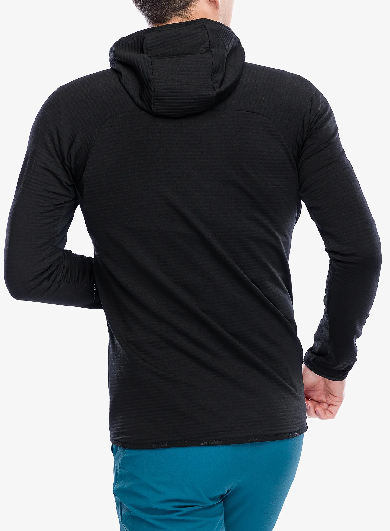 Majica s kapuljačom Salomon Essential Ltwarm HD - deep black