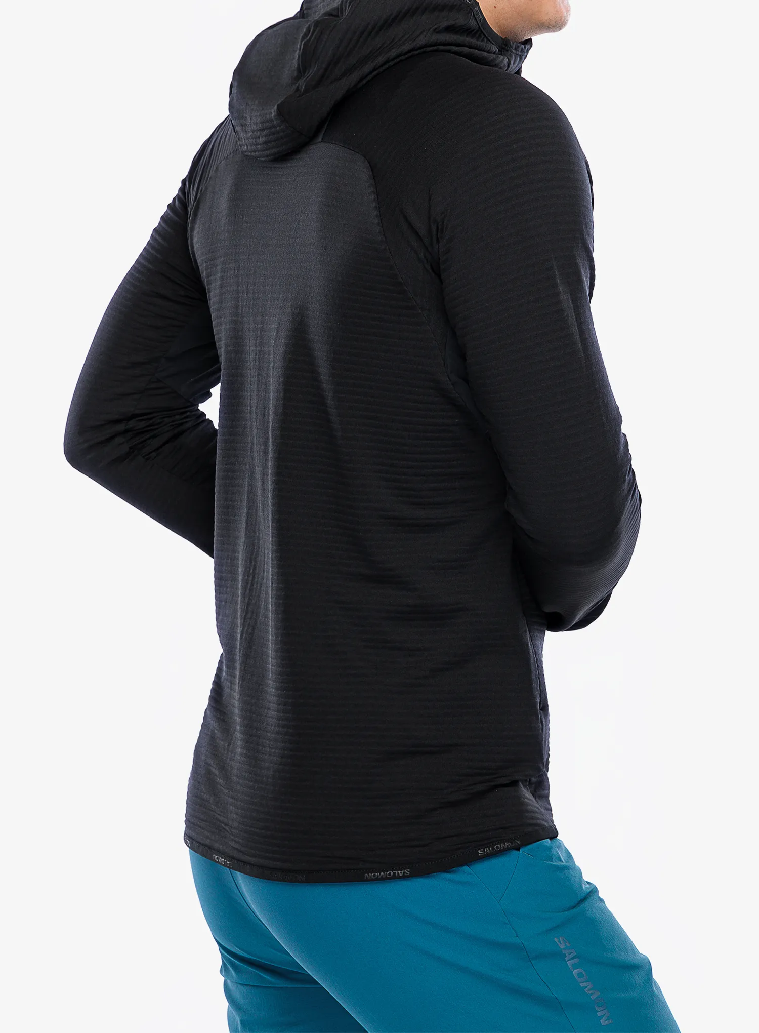 Majica s kapuljačom Salomon Essential Ltwarm HD - deep black