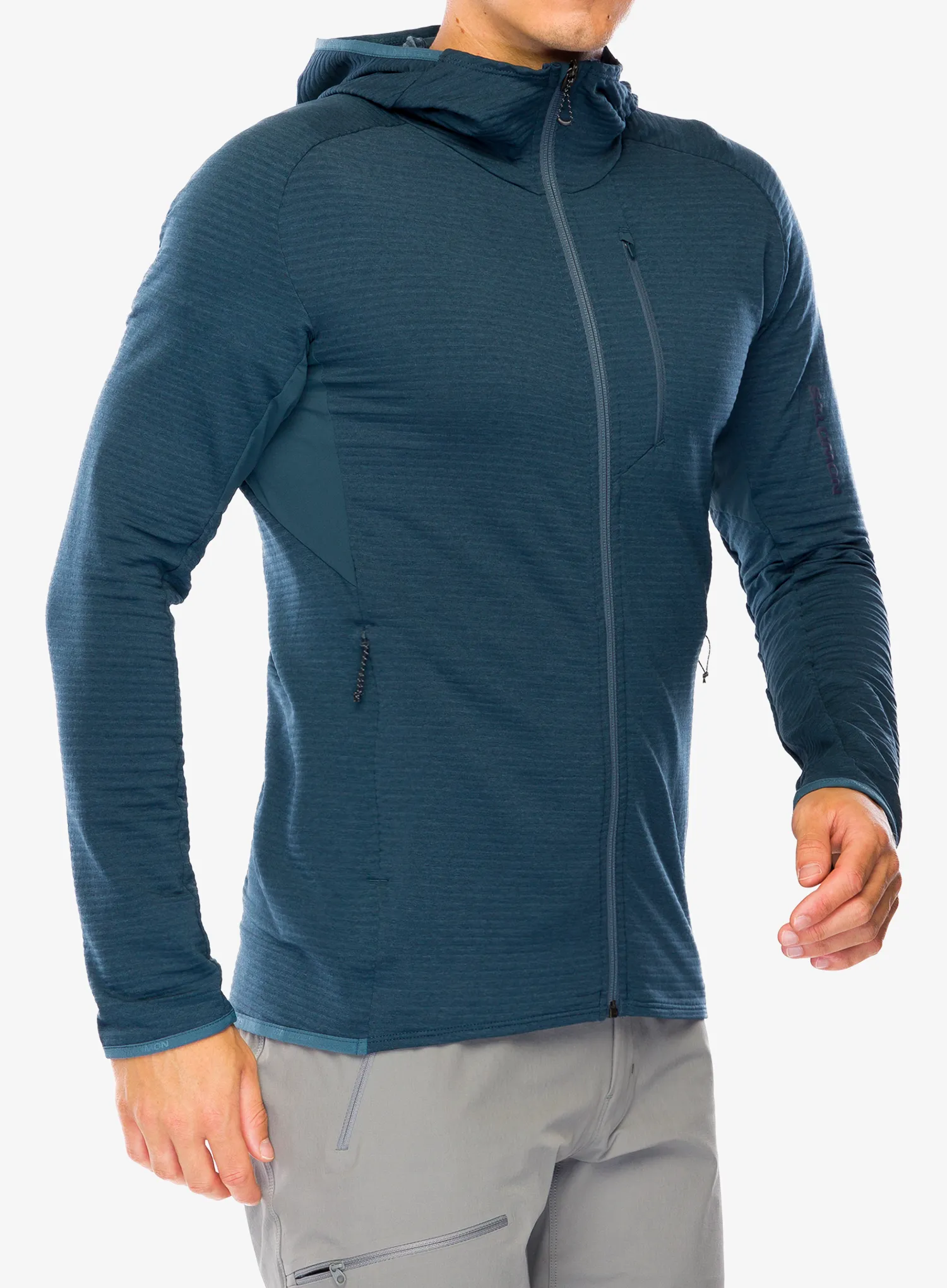 Majica s kapuljačom Salomon Essential Ltwarm HD - midnight navy