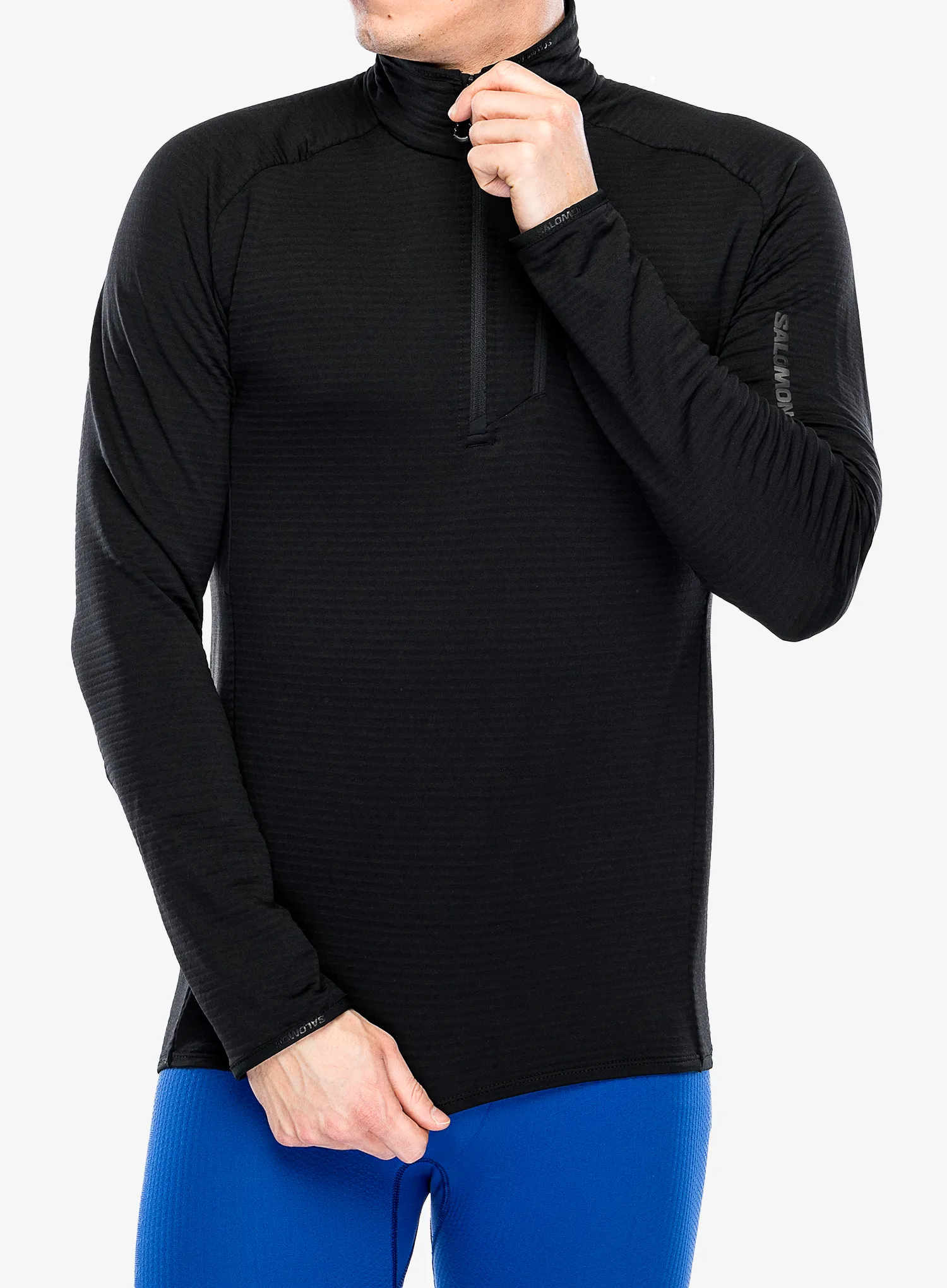Dukserica Salomon Essential Ltwarm Hz - deep black