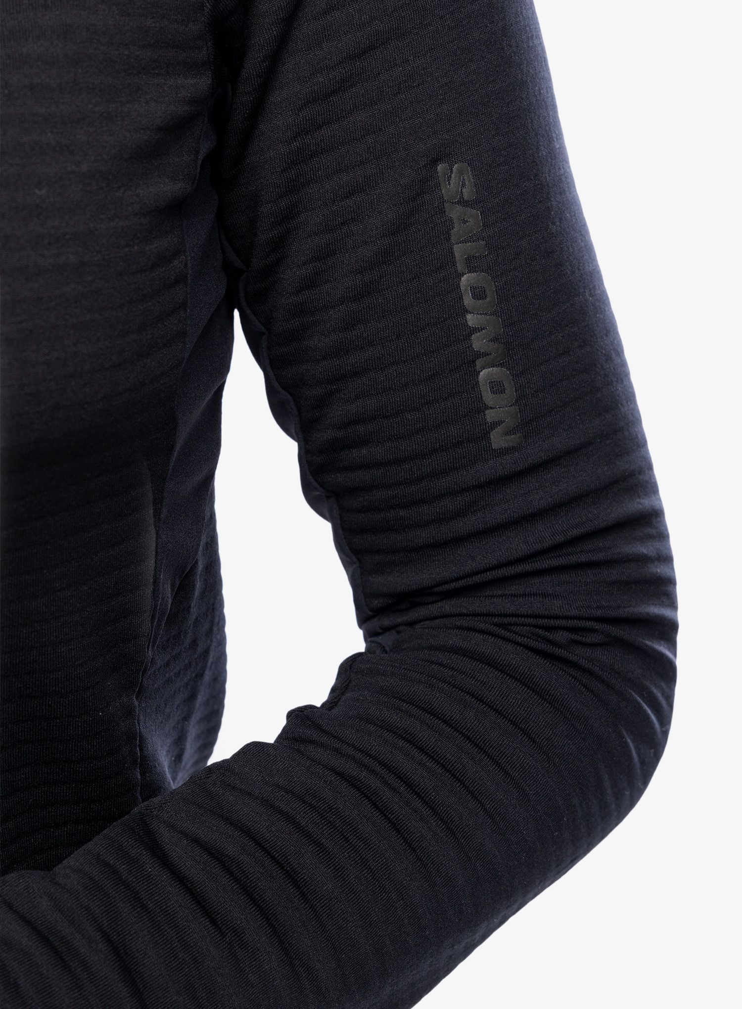 Ženska dukserica s patentnim zatvaračem Salomon Essential Ltwarm Hz - deep black