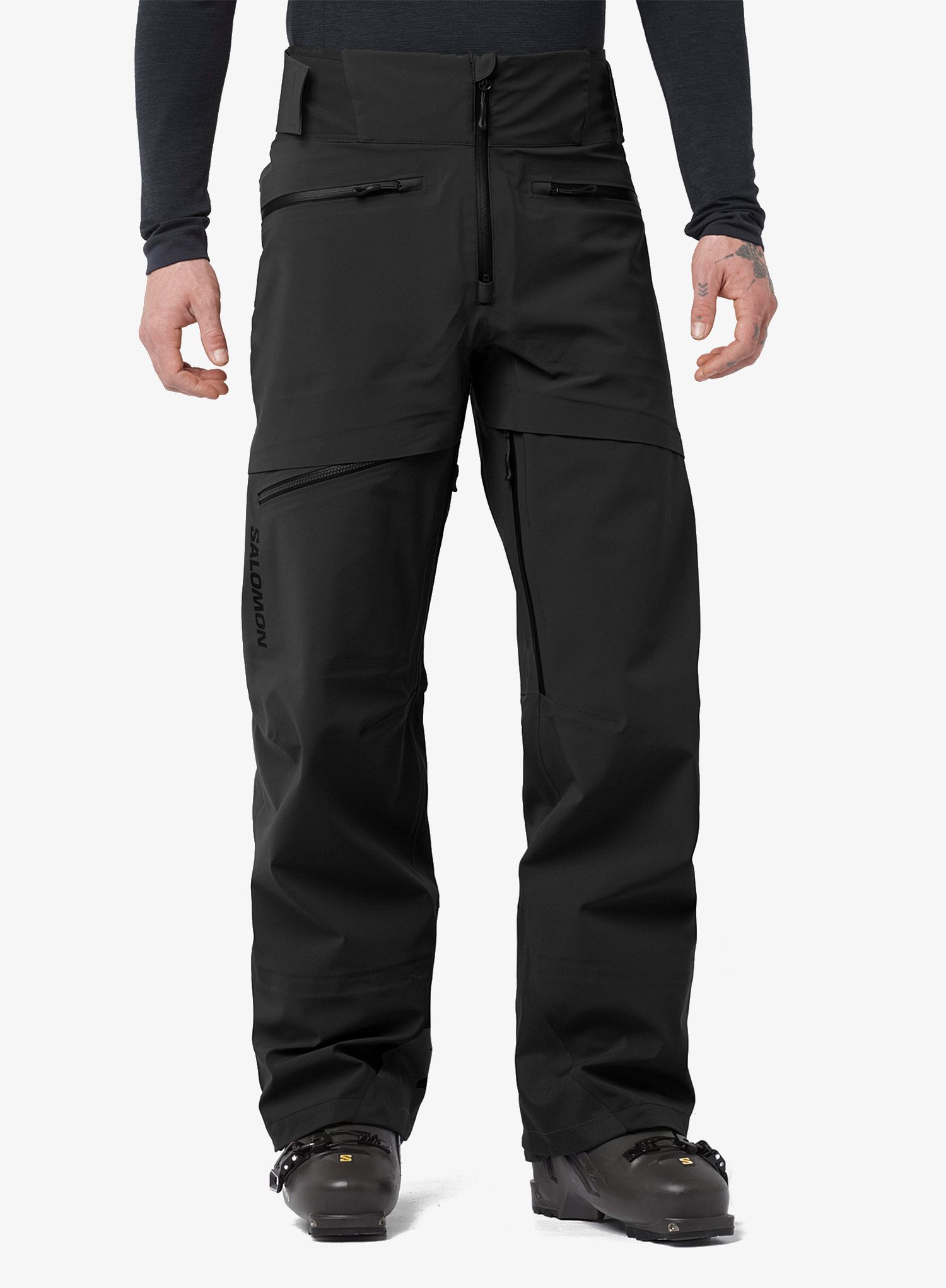 Skijaške hlače Salomon Force 3L Pant - deep black