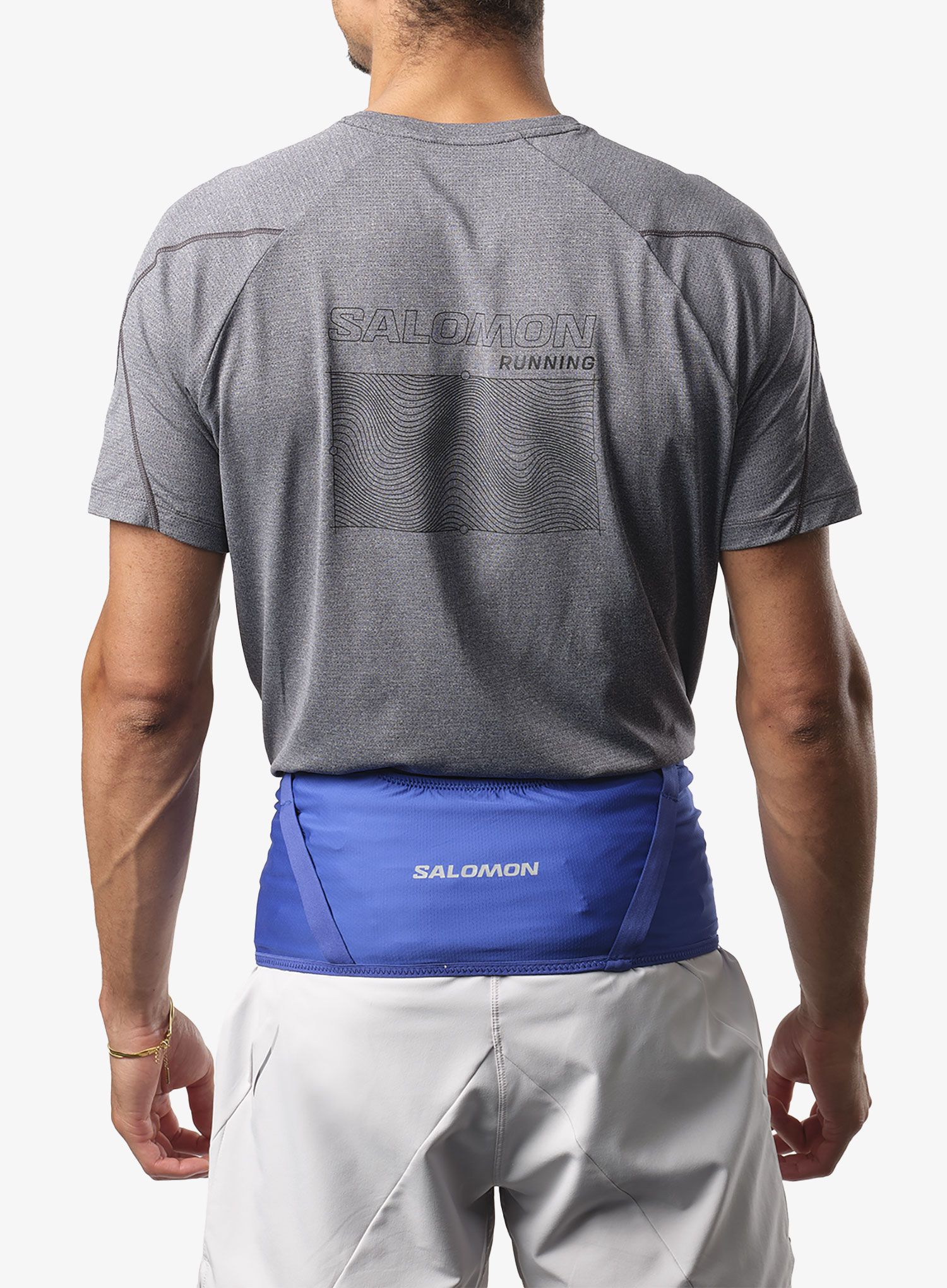 Pojas za trčanje Salomon High Pulse Belt - surf the web/black
