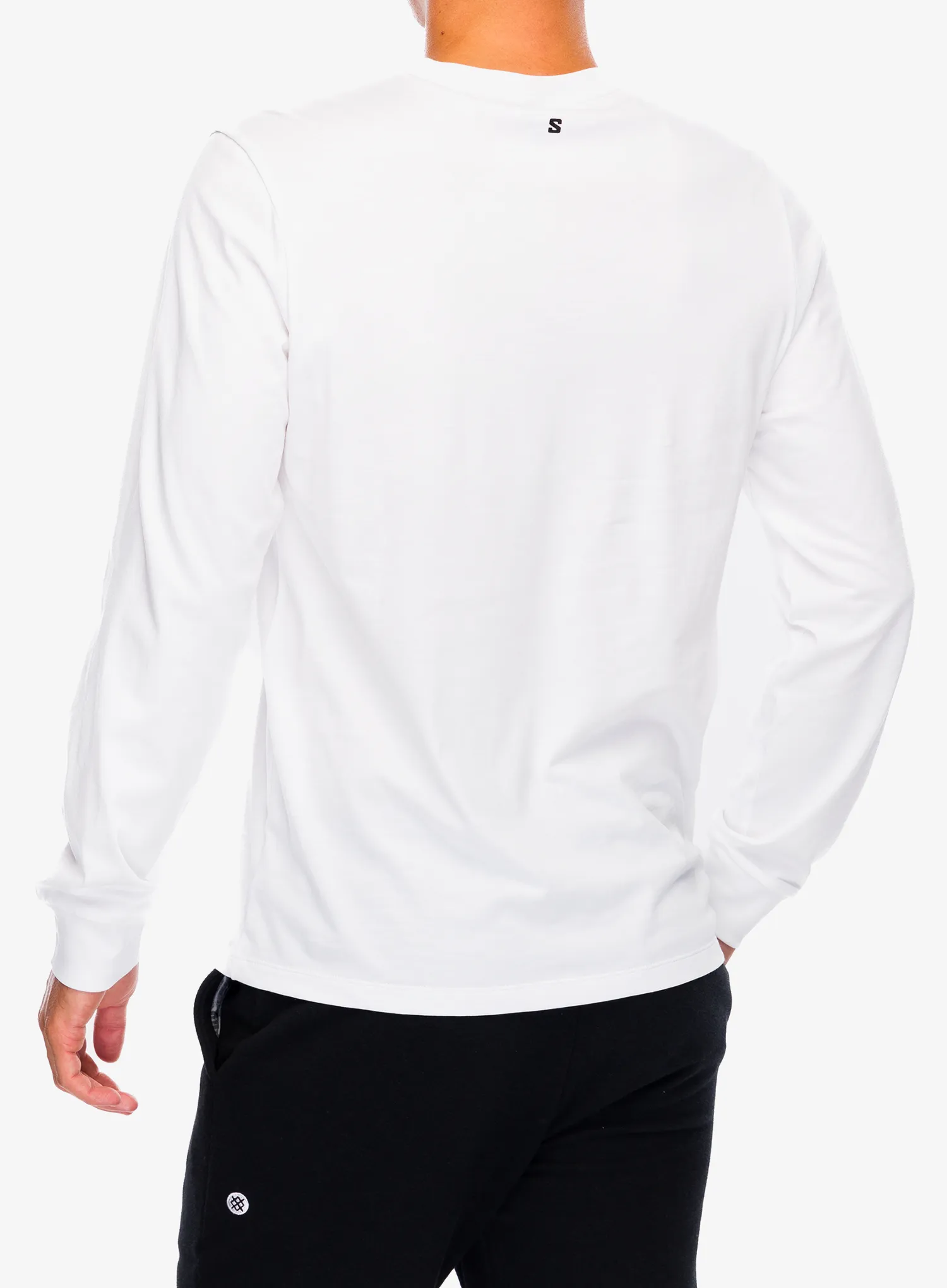Majica dugih rukava Salomon Logo Perf L/S Tee - white