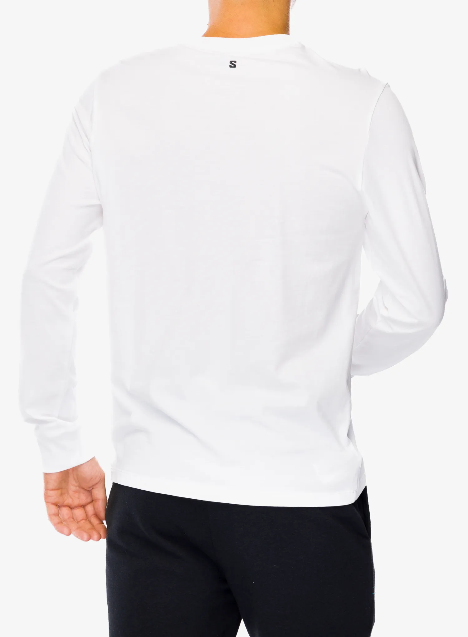Majica dugih rukava Salomon Logo Perf L/S Tee - white