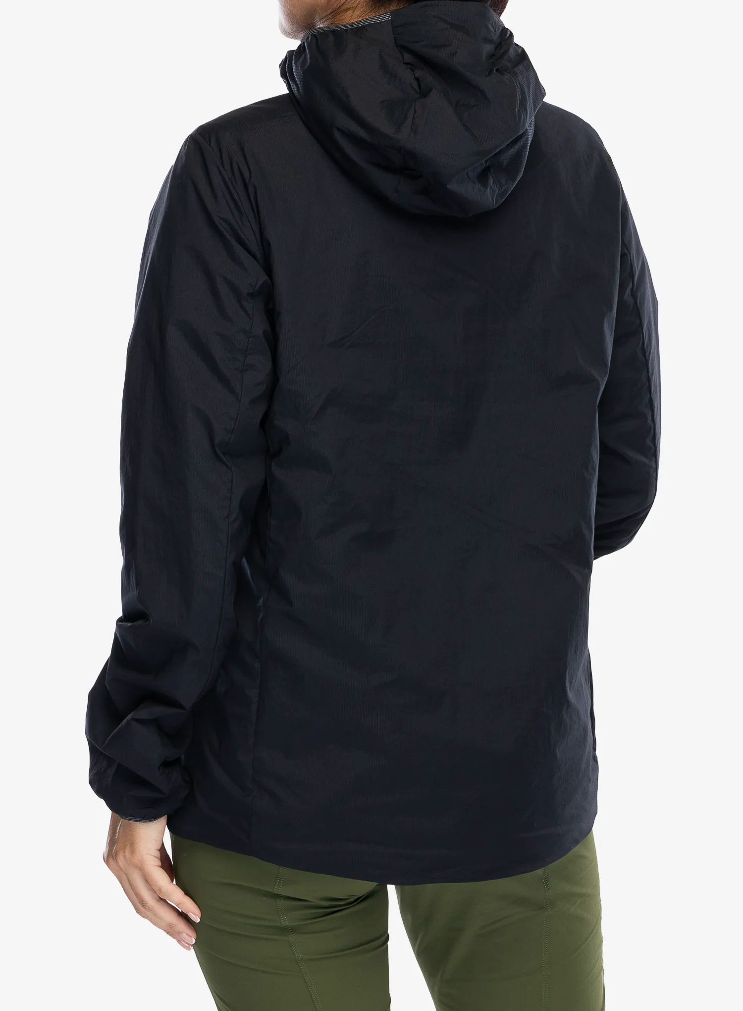 Jakna s postavom ženska Salomon Mountain Flex Jacket Hood - deep black