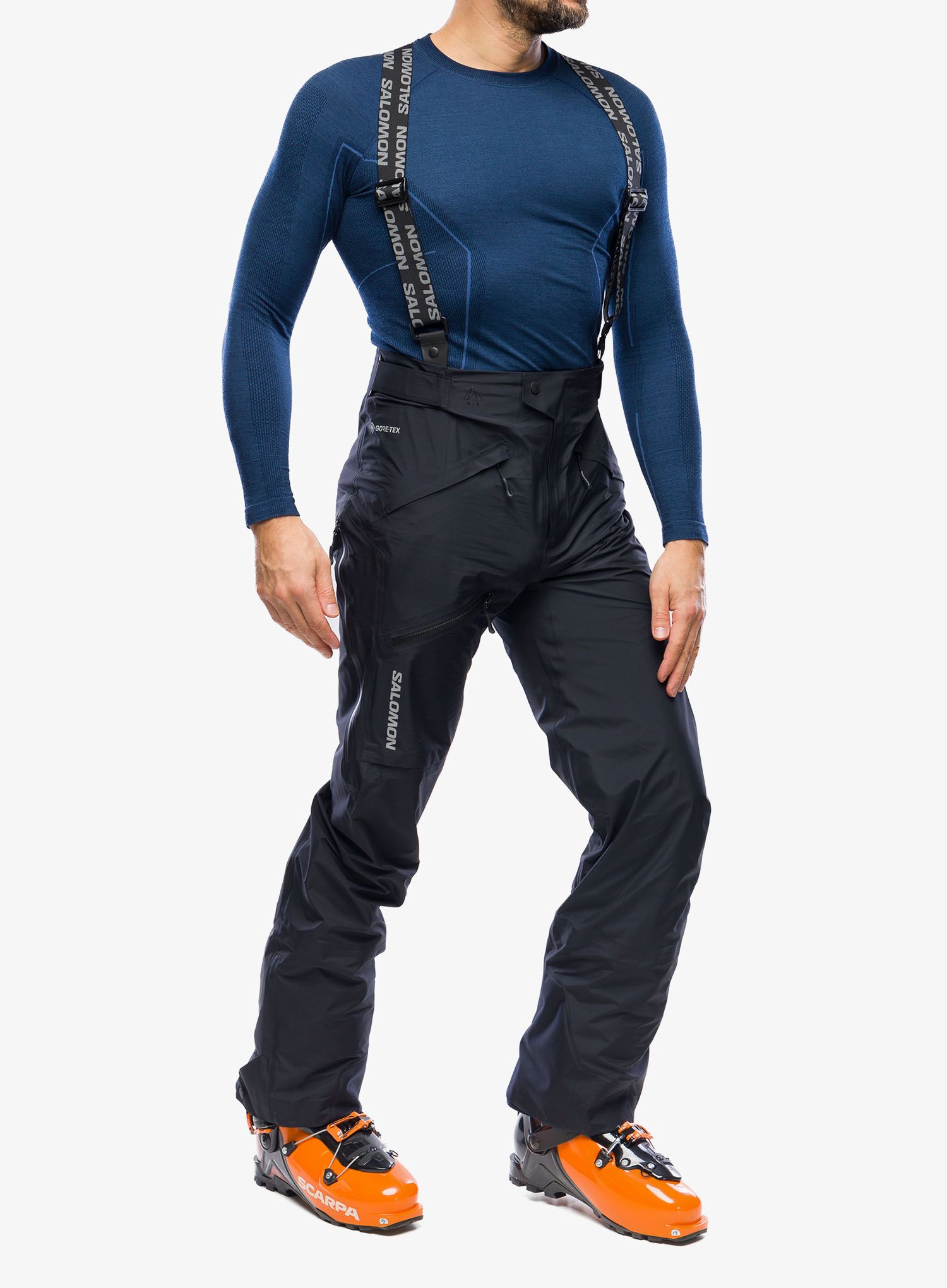Hlače za turno skijanje Salomon Mtn Gore-Tex 3L Pant - deep black