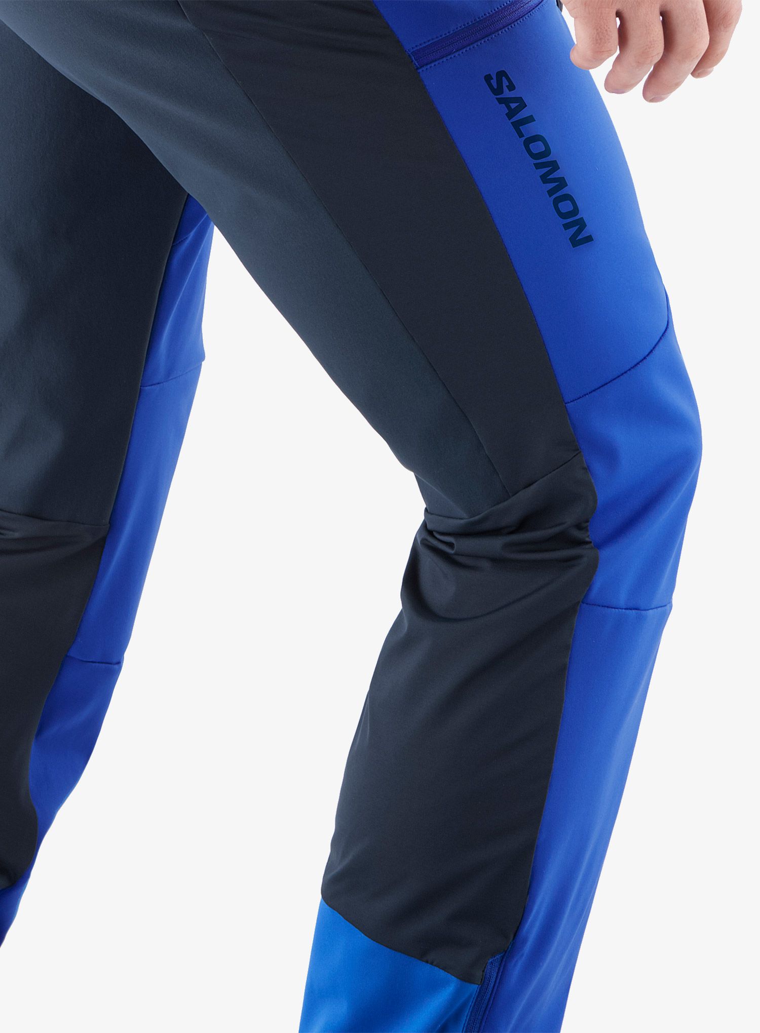 Softshell hlače Salomon Mtn Softshell Pant - surf the web/carbon