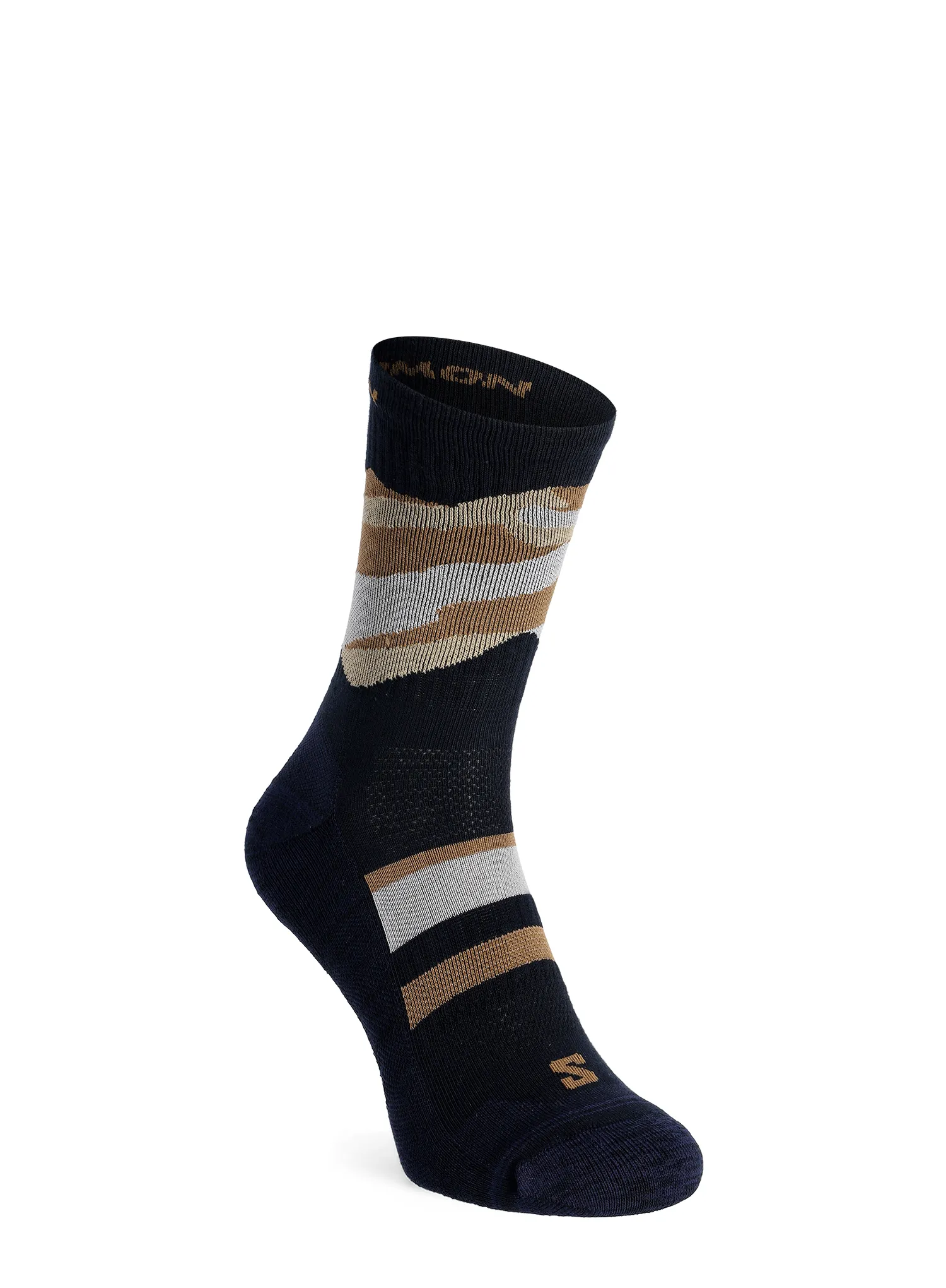 Planinarske čarape Salomon Out Alps Crew 2-Pack - carbon/brown