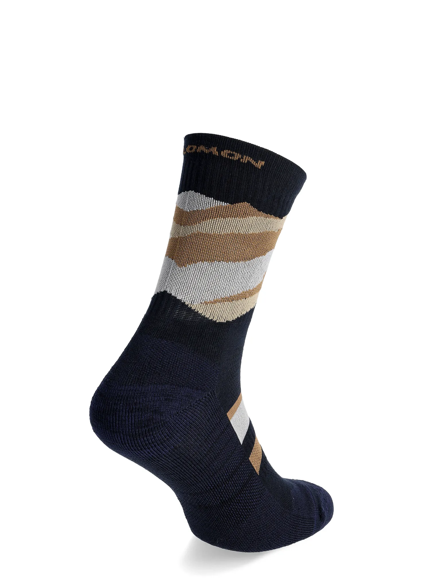 Planinarske čarape Salomon Out Alps Crew 2-Pack - carbon/brown