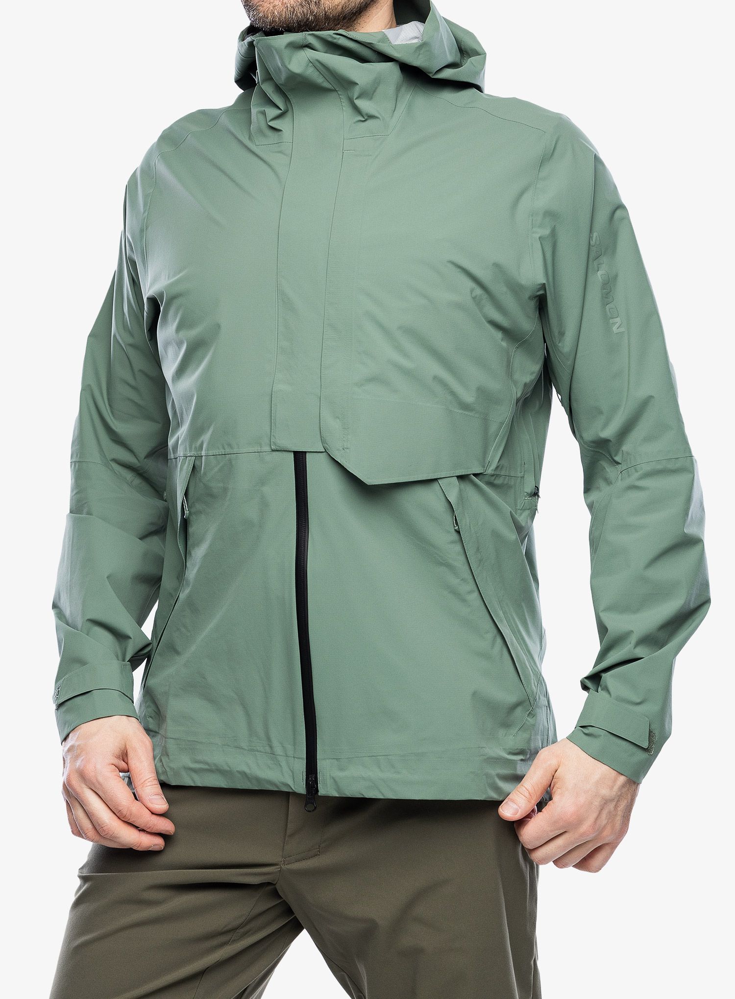 Kišna jakna Salomon Outerpath JKT WP Pro - laurel wreath
