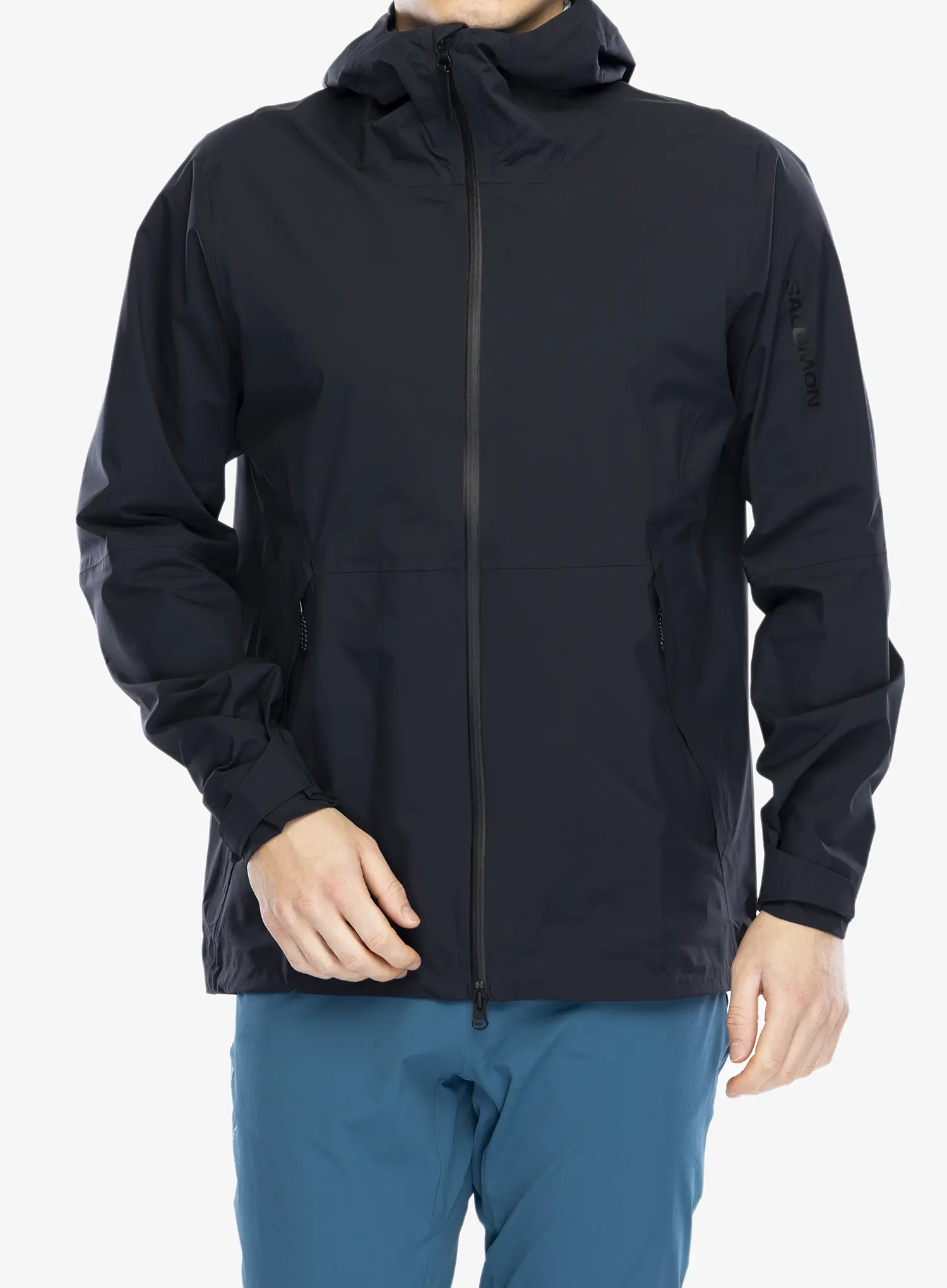 Kišna jakna Salomon Outerpath Jacket - deep black