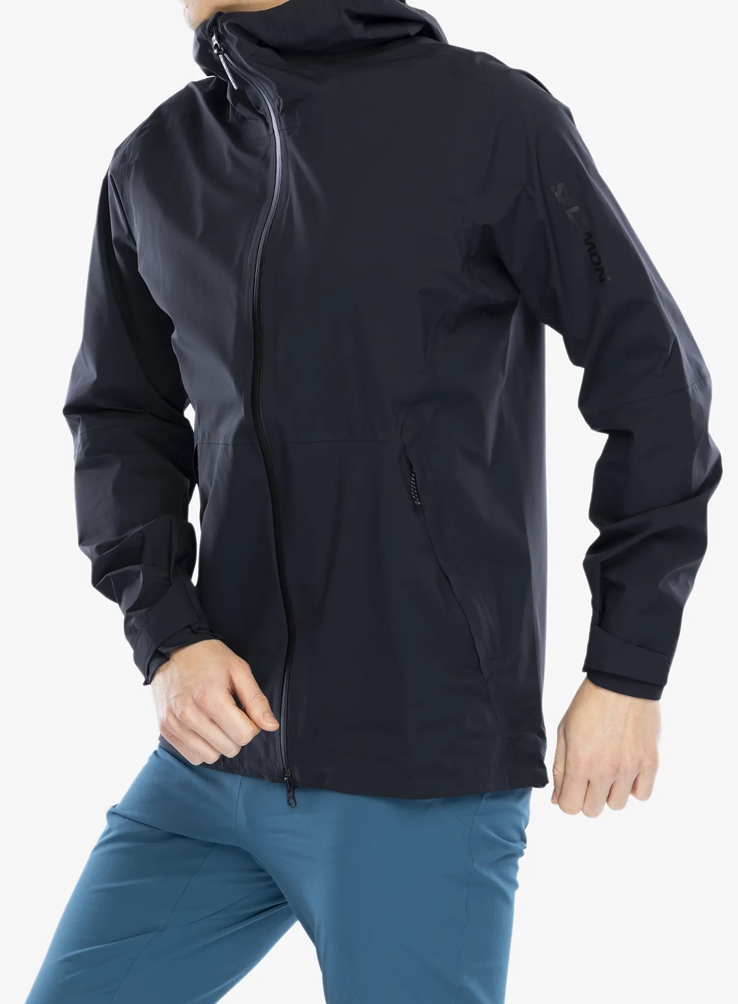 Kišna jakna Salomon Outerpath Jacket - deep black