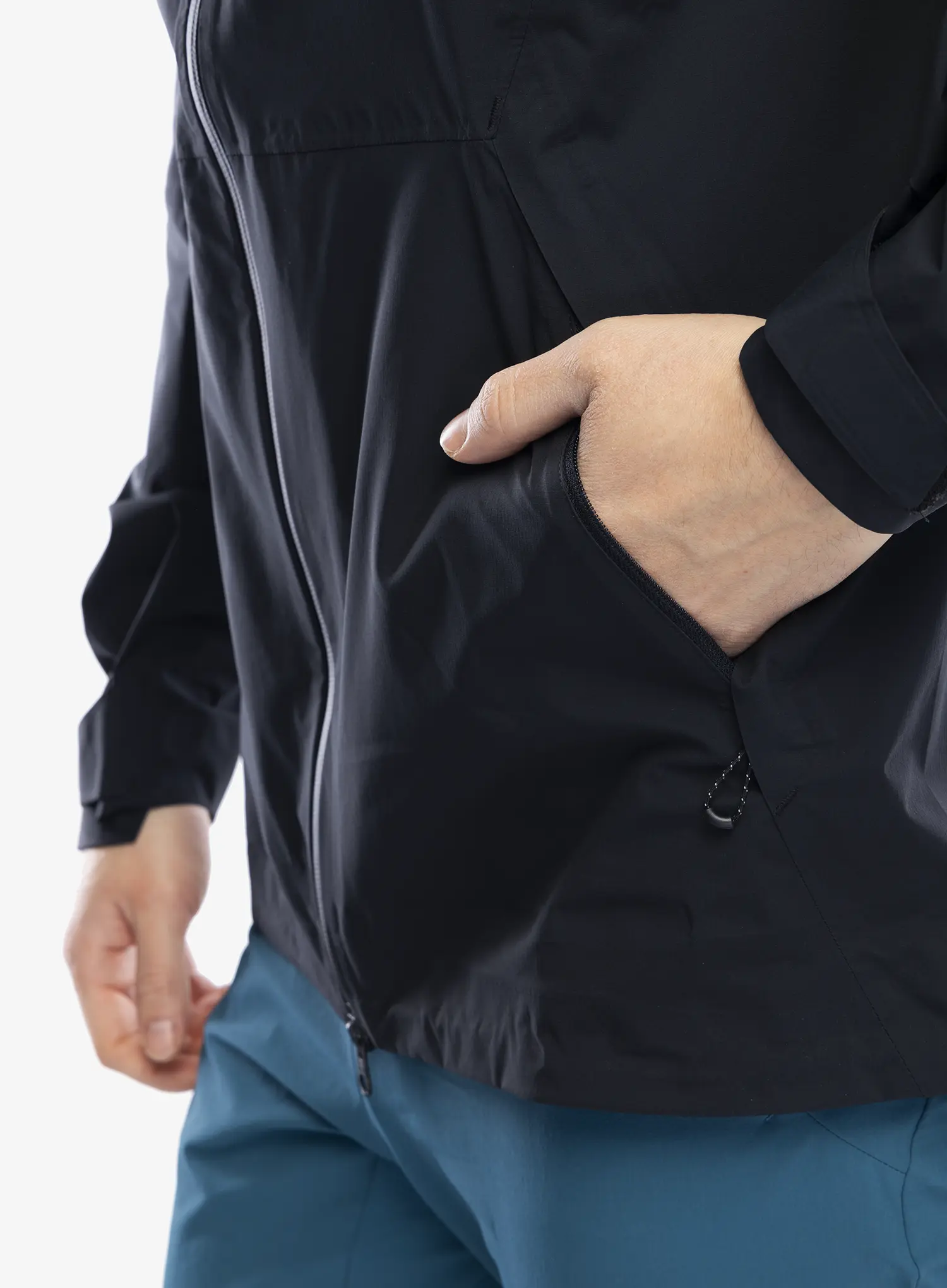 Kišna jakna Salomon Outerpath Jacket - deep black