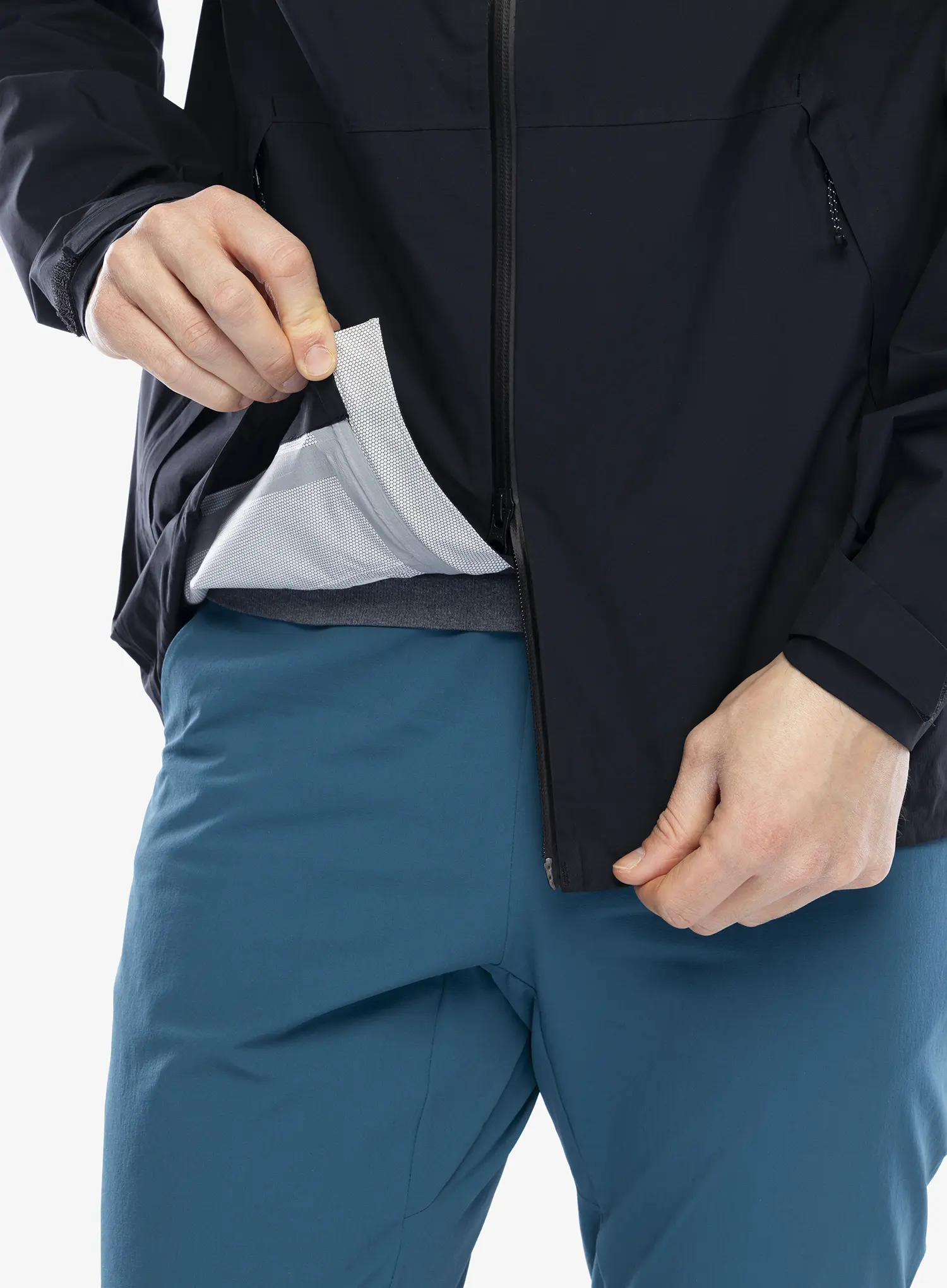 Kišna jakna Salomon Outerpath Jacket - deep black
