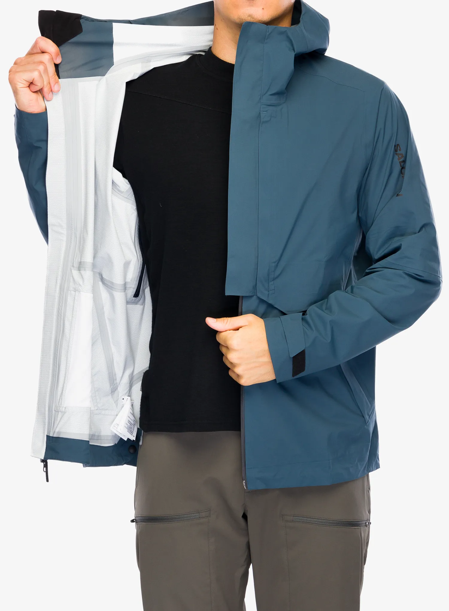 Kišna jakna Salomon Outerpath Pro Jacket - midnight navy