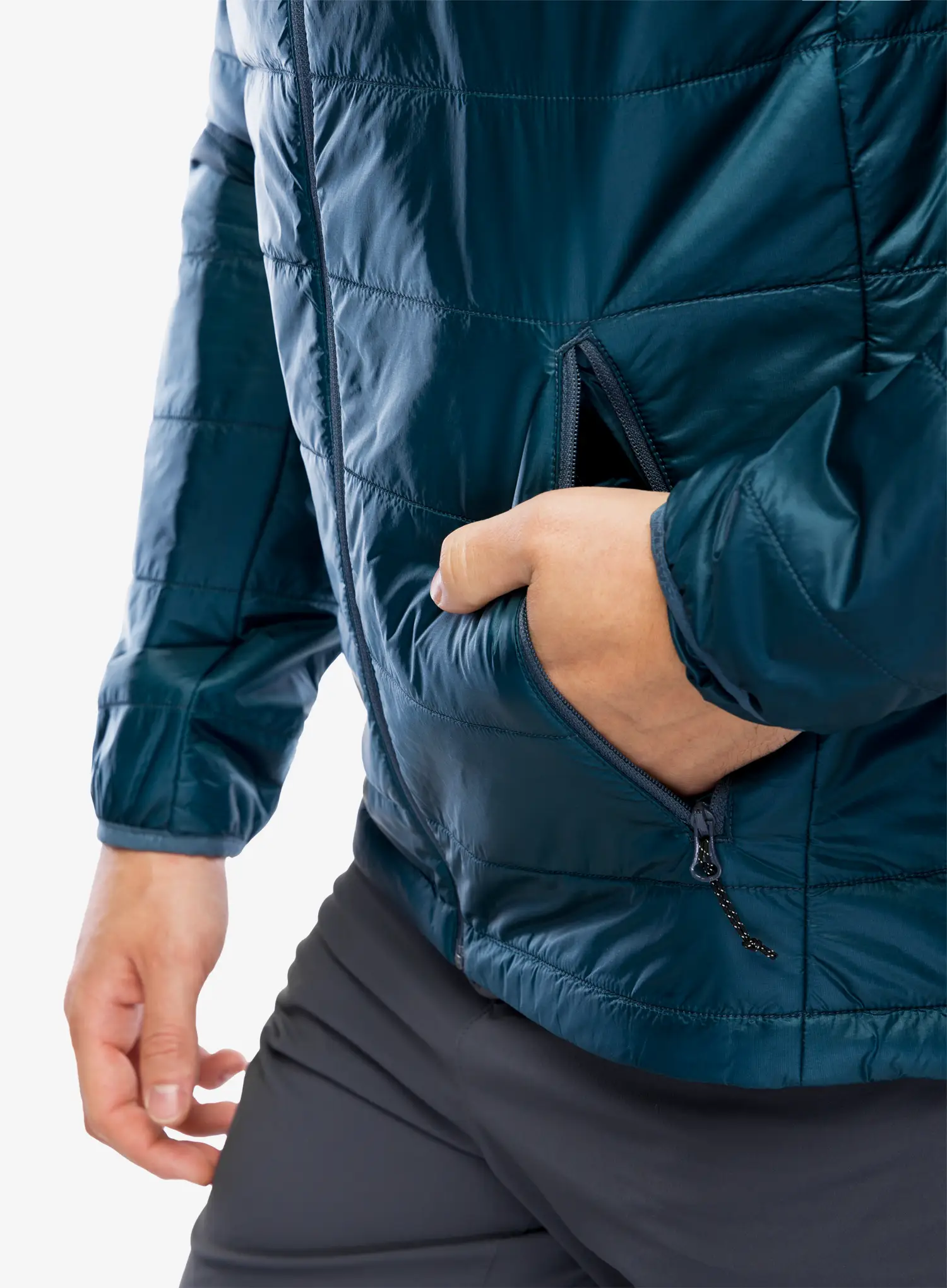 Jakna s postavom Salomon Outline HD Jacket - midnight navy