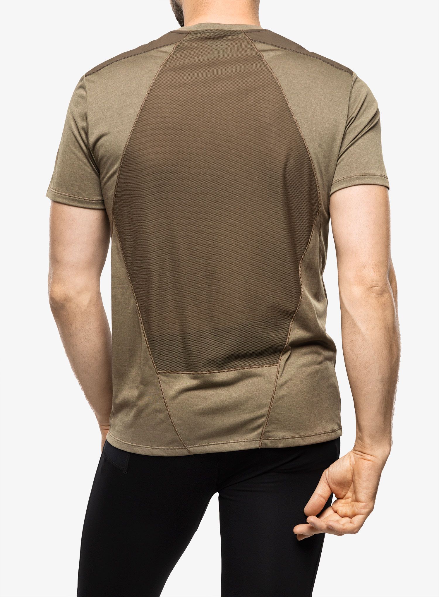 Brzosušeća majica Salomon Outline SS Tee - dusky green/grape leaf