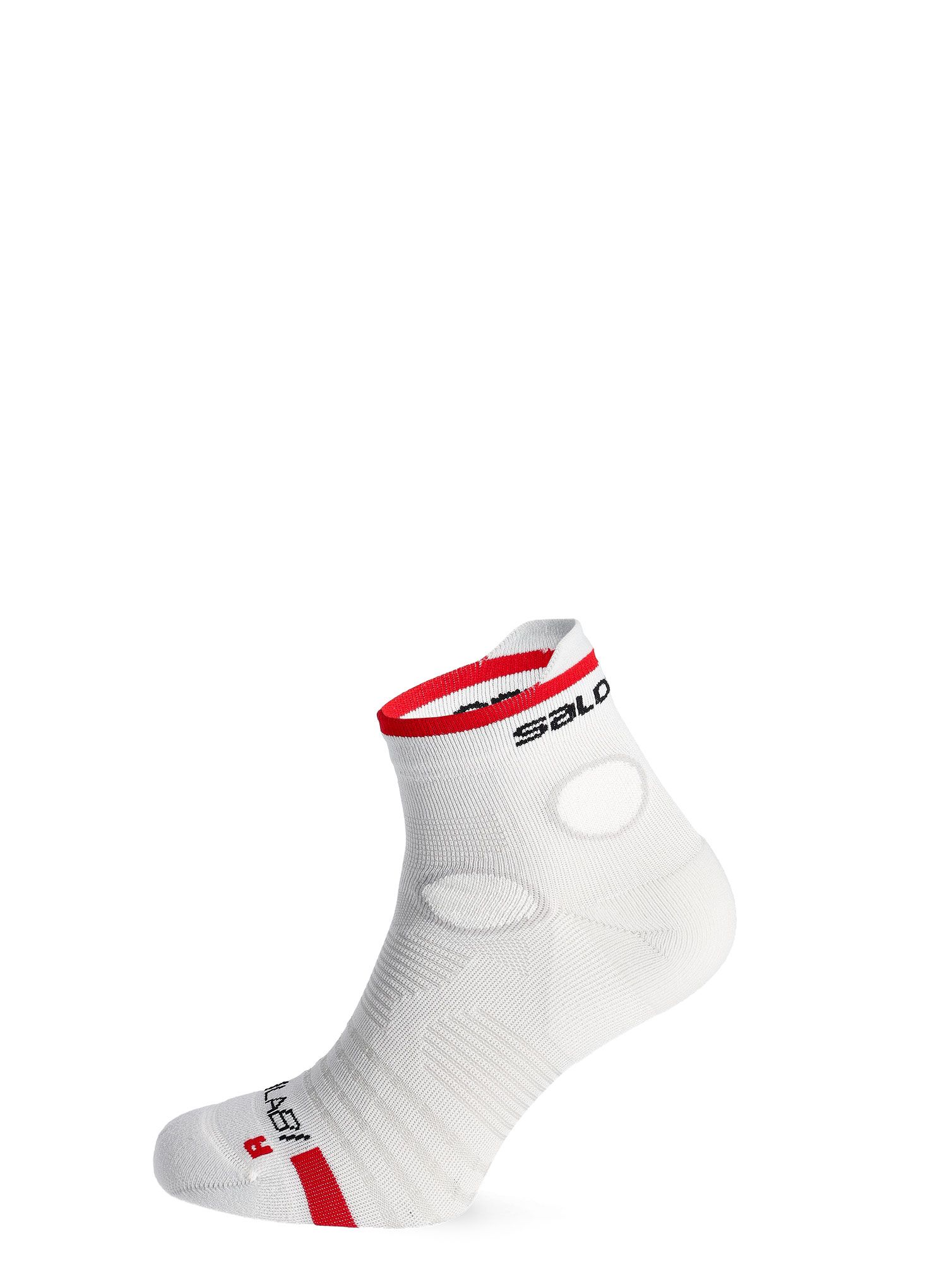 Čarape za trčanje Salomon S/Lab Pulse Ankle - white/fiery red