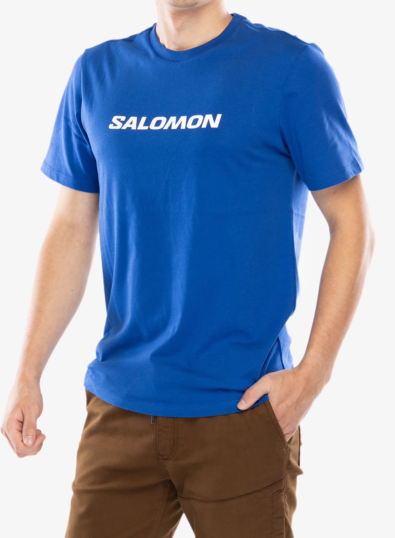 Pamučna majica Salomon Logo Performance S/S Tee - surf the web