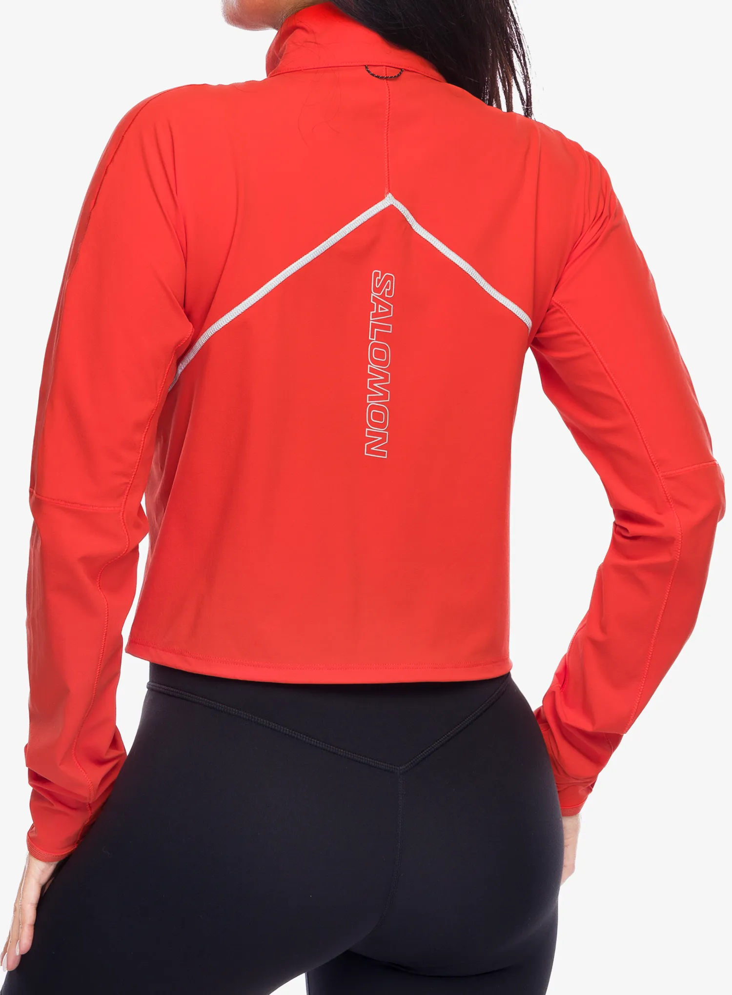 Ženska jakna za trčanje Salomon Sense Aero Hybrid CP PLVR - cherry tomato