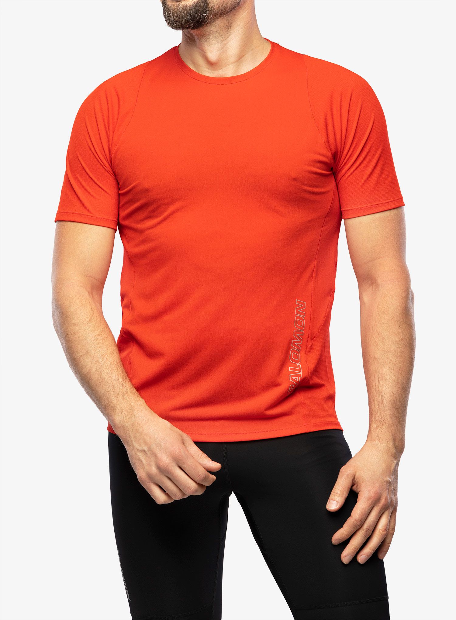 Majica za trčanje Salomon Sense Aero SS Tee - fiery red