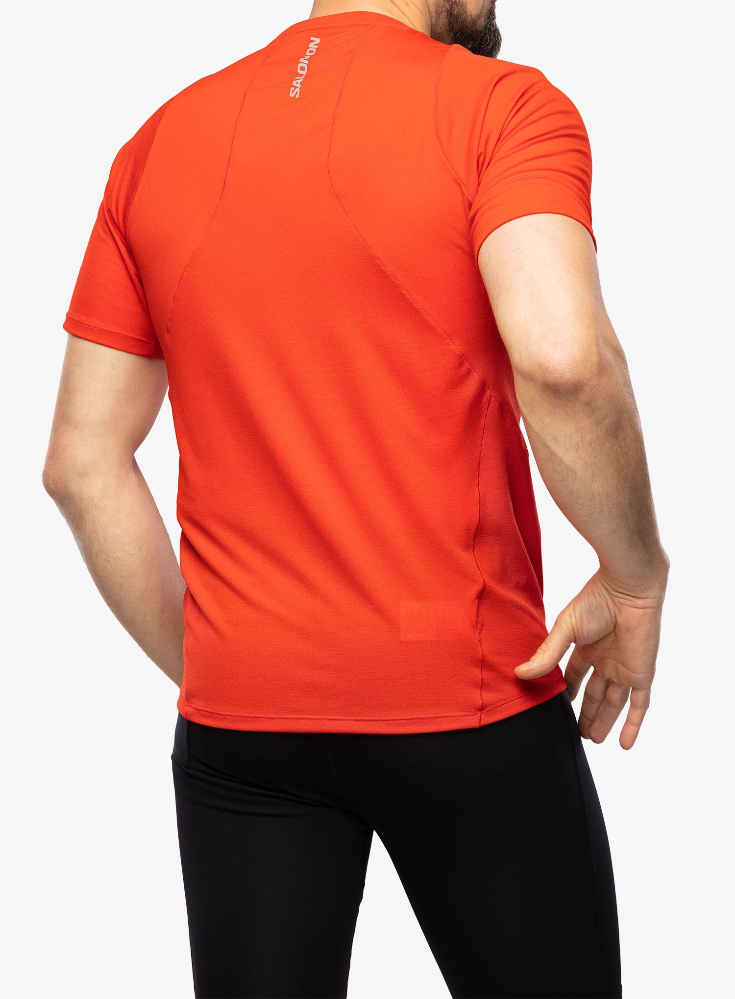 Majica za trčanje Salomon Sense Aero SS Tee - fiery red