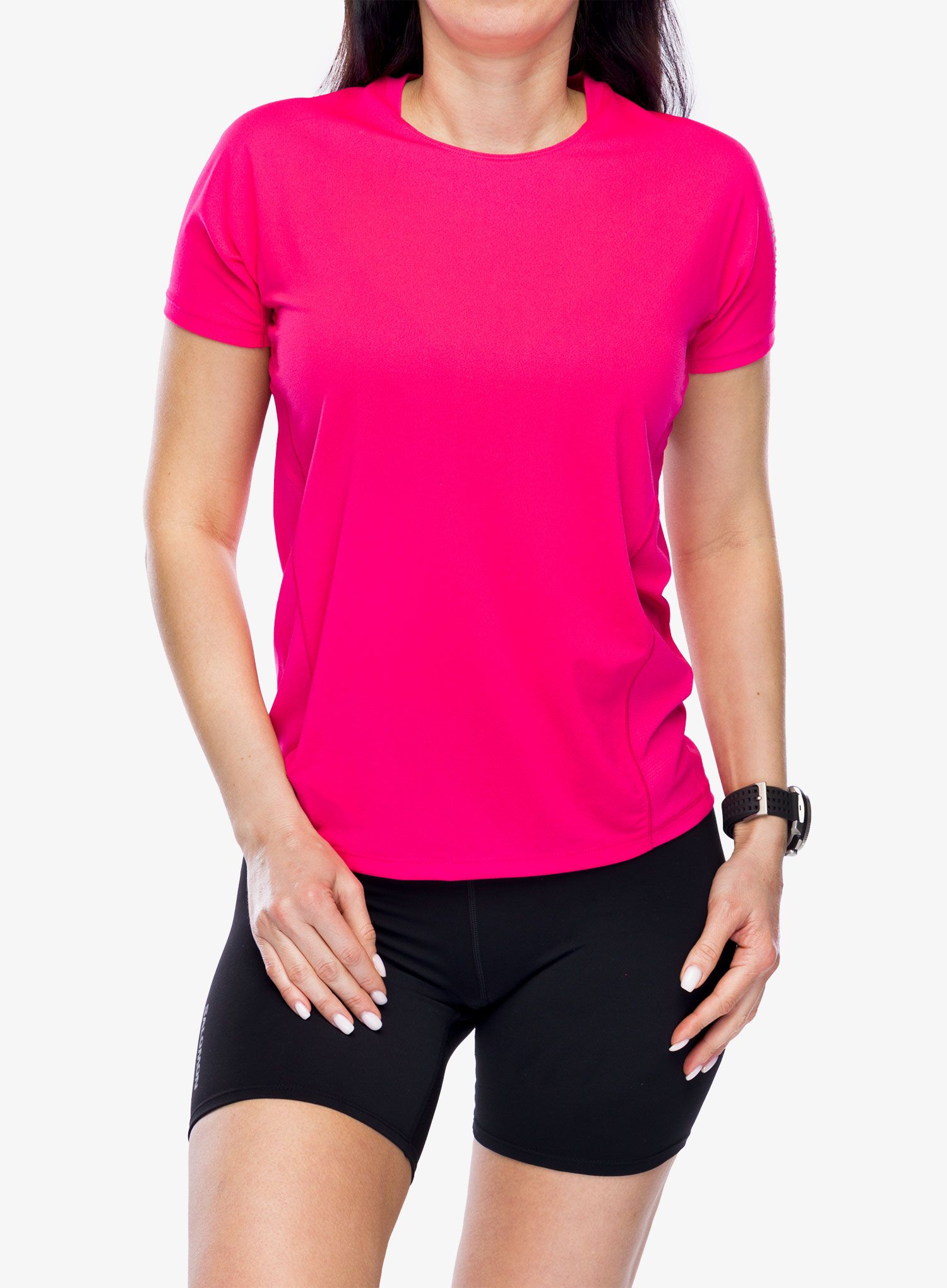Ženska brzosušeća majica Salomon Sense Aero S/S  - beetroot purple