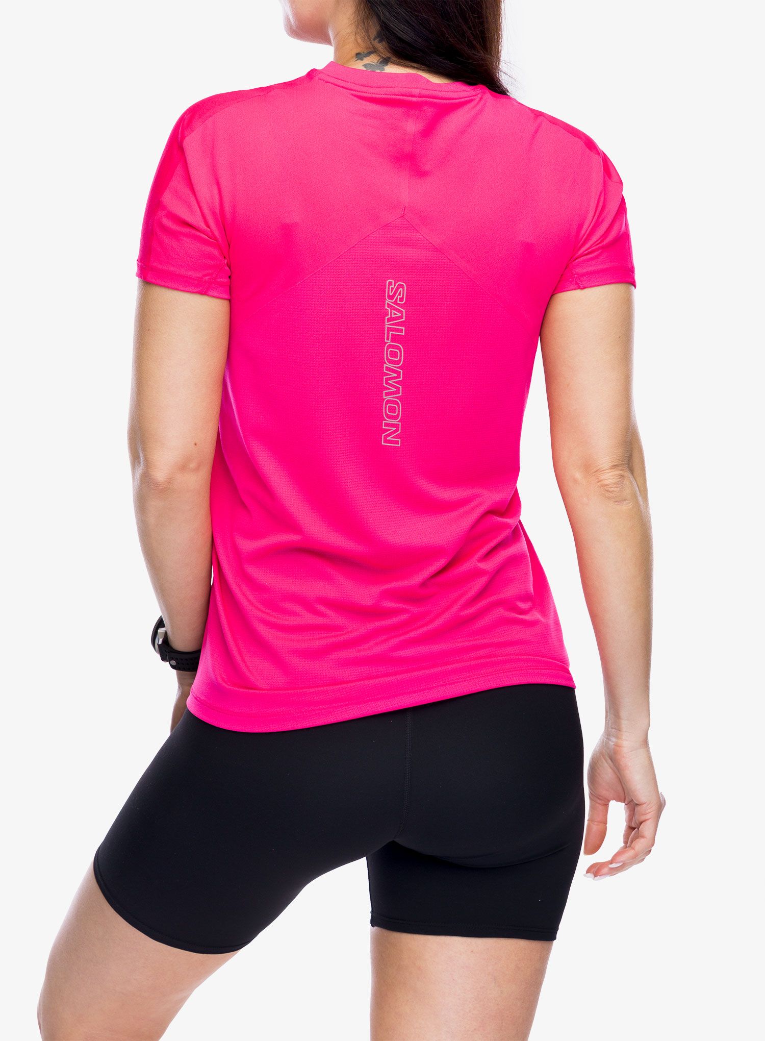 Ženska brzosušeća majica Salomon Sense Aero S/S  - beetroot purple