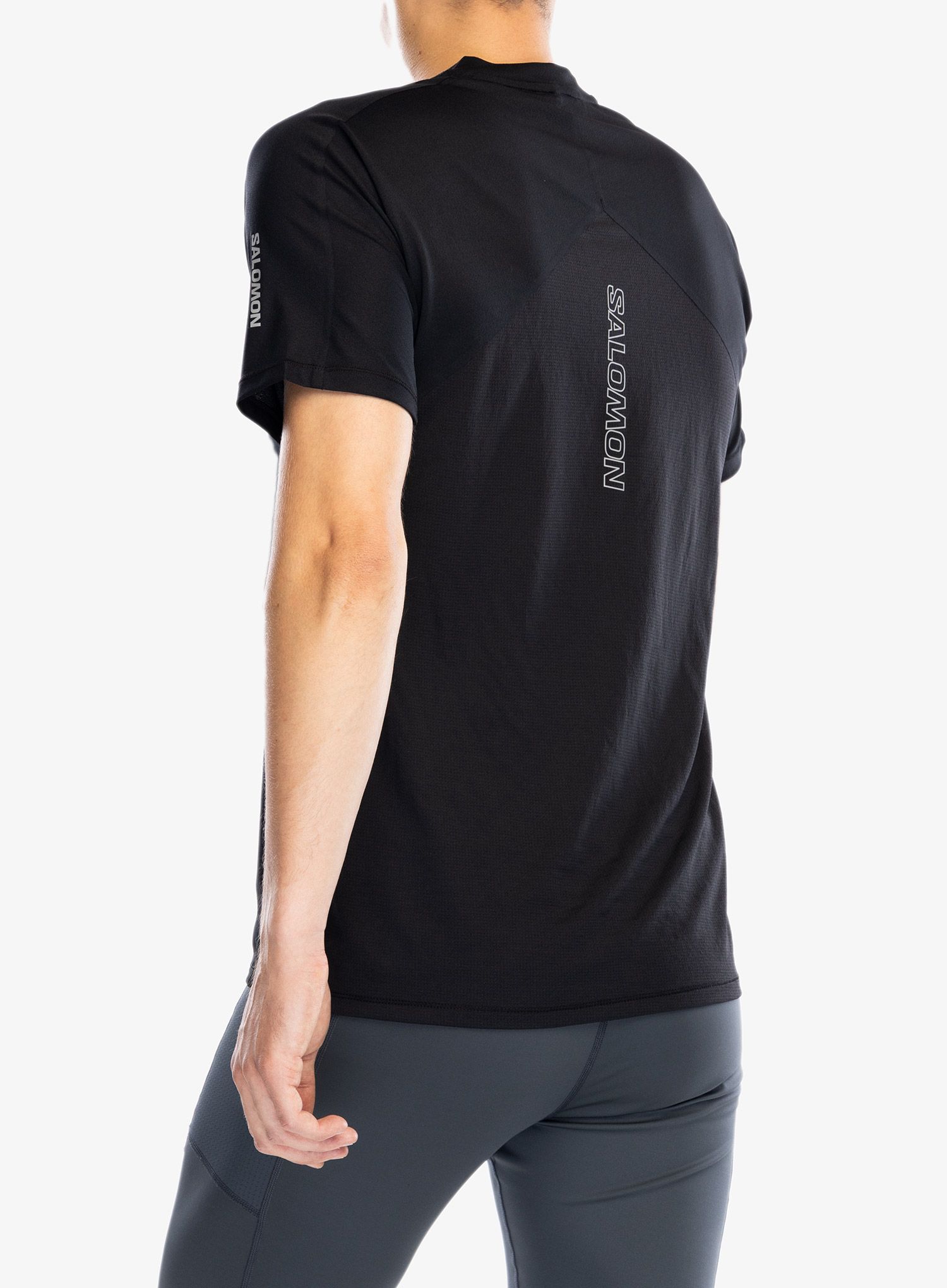 Brzosušeća majica Salomon Sense Aero S/S - deep black