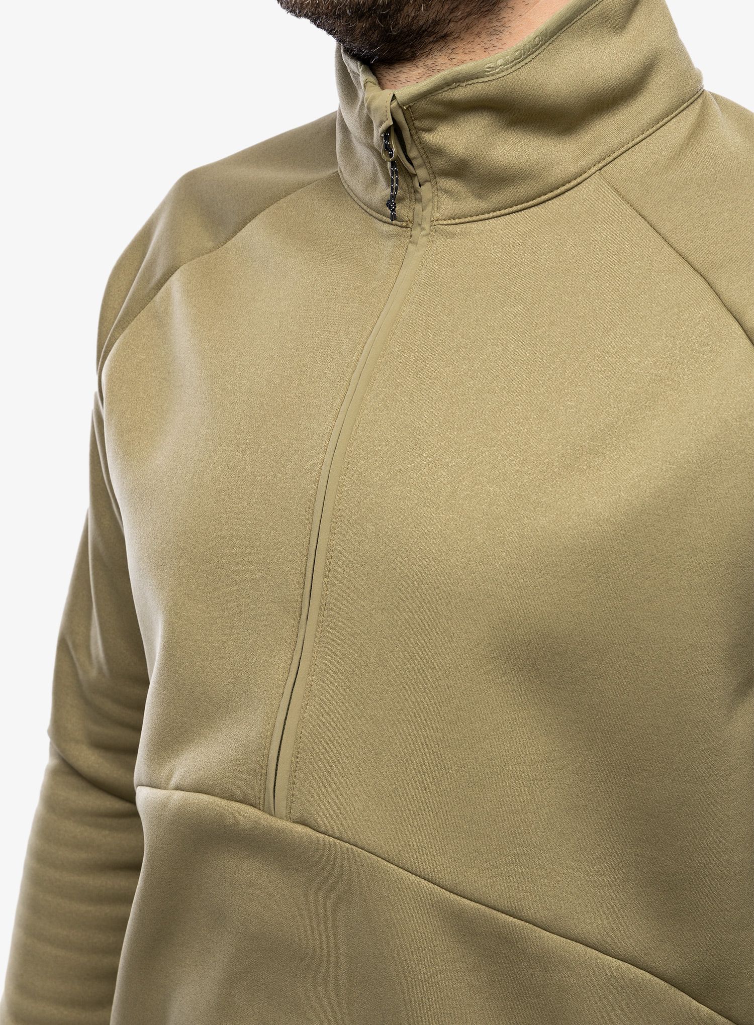 Dukserica s patentnim zatvaračem Salomon Essential Warm Hz Mid - aloe