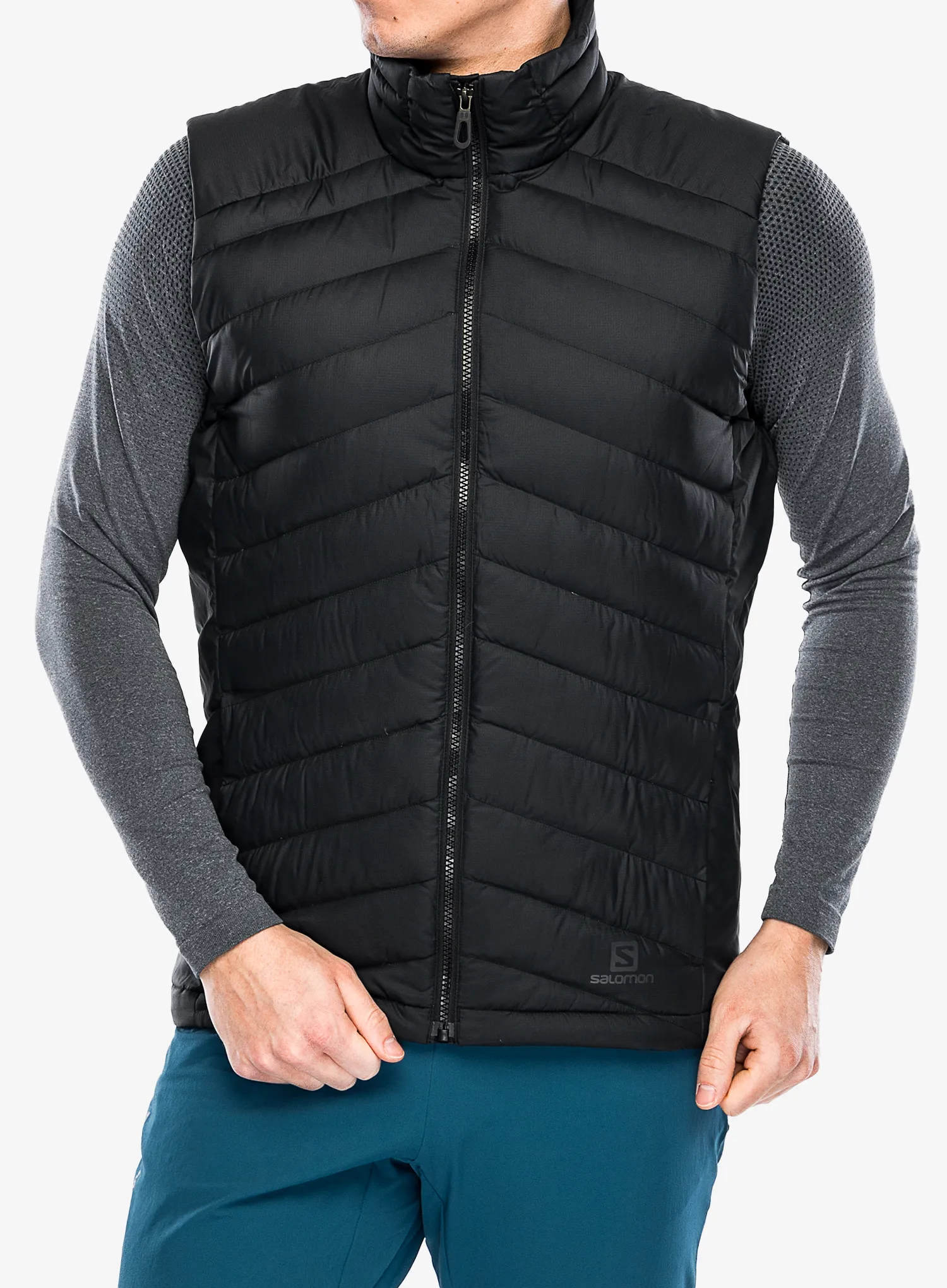 Prsluk Salomon Essential Xwarm Down Vest - black