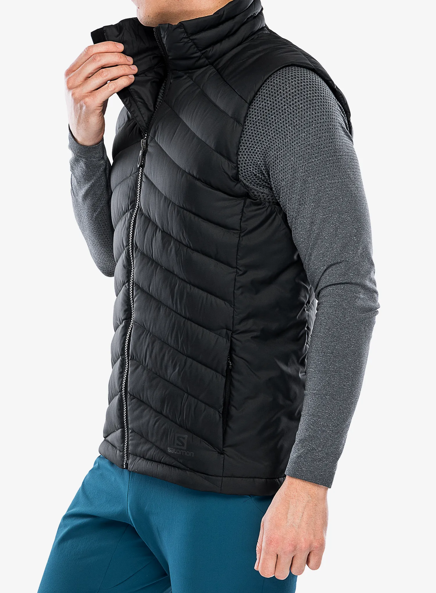 Prsluk Salomon Essential Xwarm Down Vest - black
