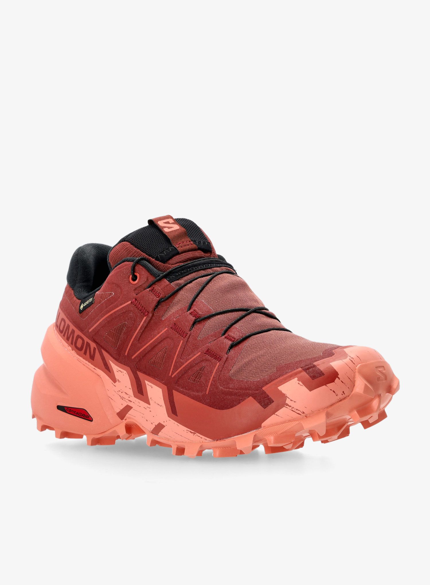Ženske trail tenisice Salomon Speedcross 6 GTX - rum/red/clay