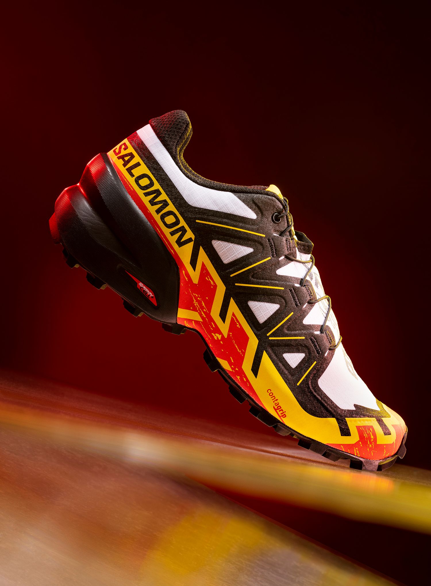 Muške tenisice za trčanje Salomon Speedcross 6 - white/black/empyel