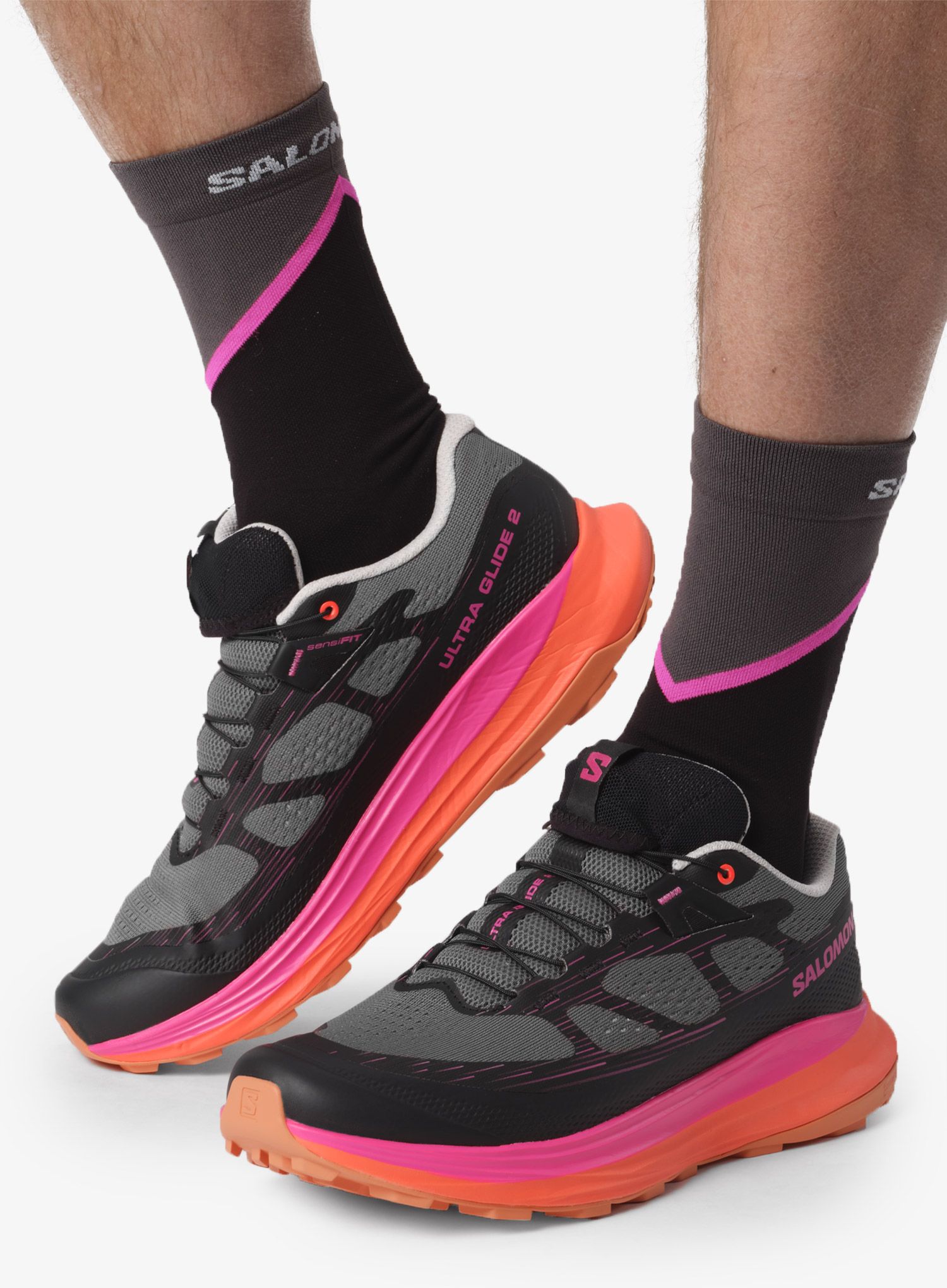 Tenisice za trail trčanje Salomon Ultra Glide 2 - black/pink