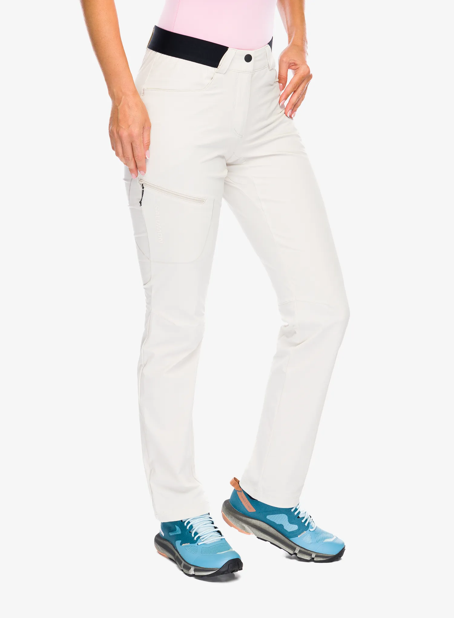 Ženske planinarske hlače Salomon Wayfarer Pants - rainy day