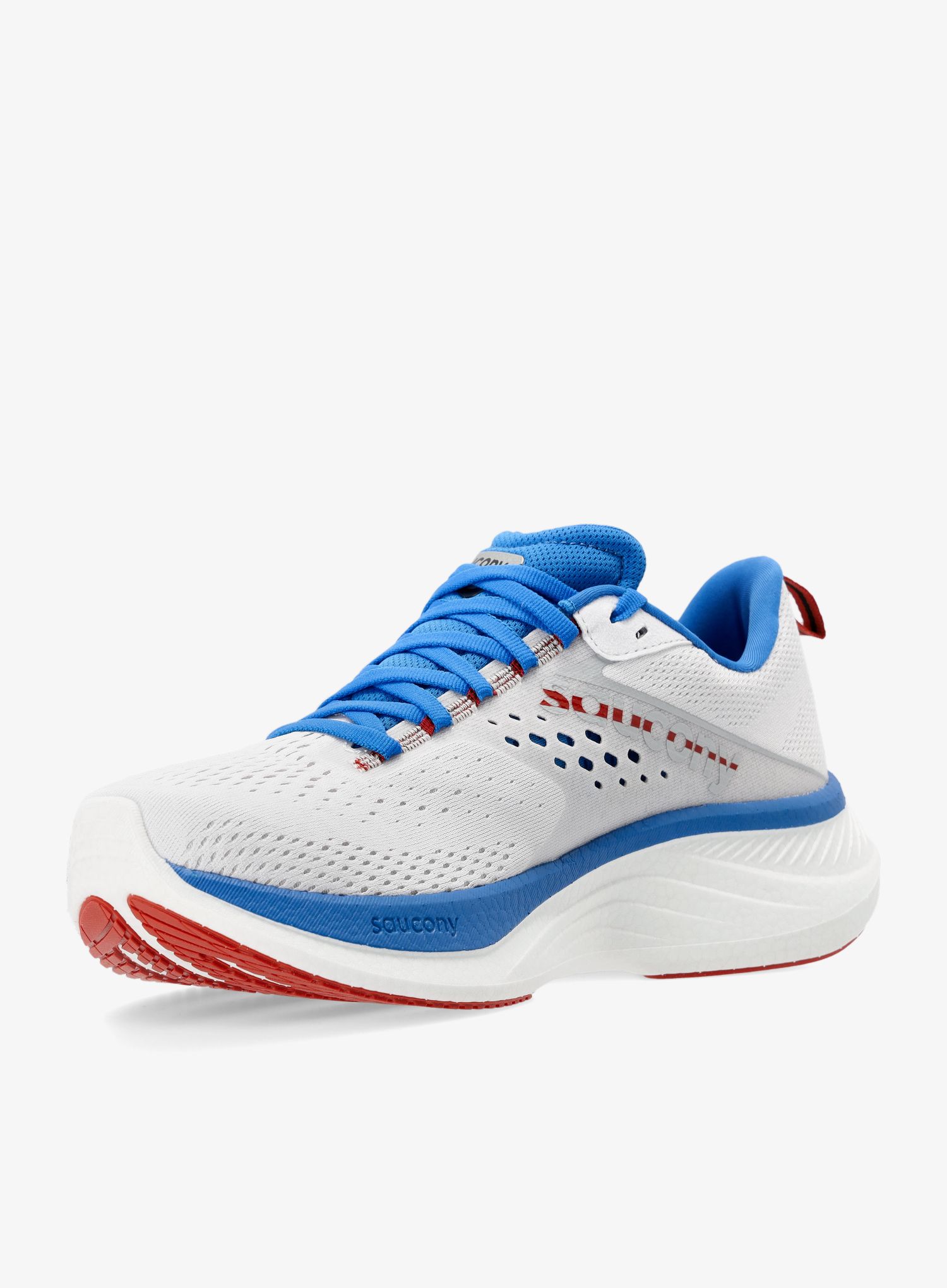 Muške tenisice za trčanje Saucony Ride 17 - white/cobalt