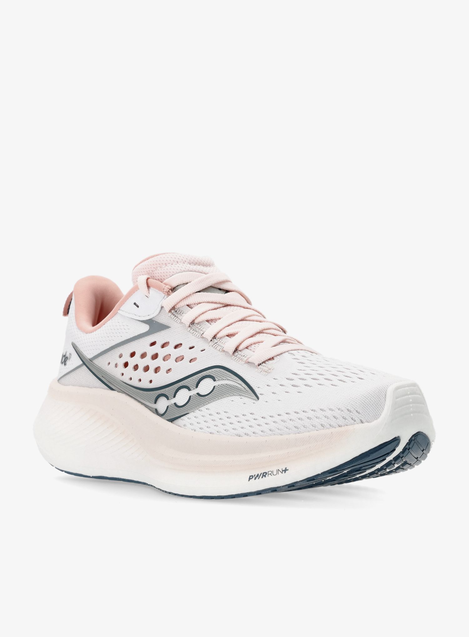 Ženske tenisice za trčanje Saucony Ride 17 - white/lotus