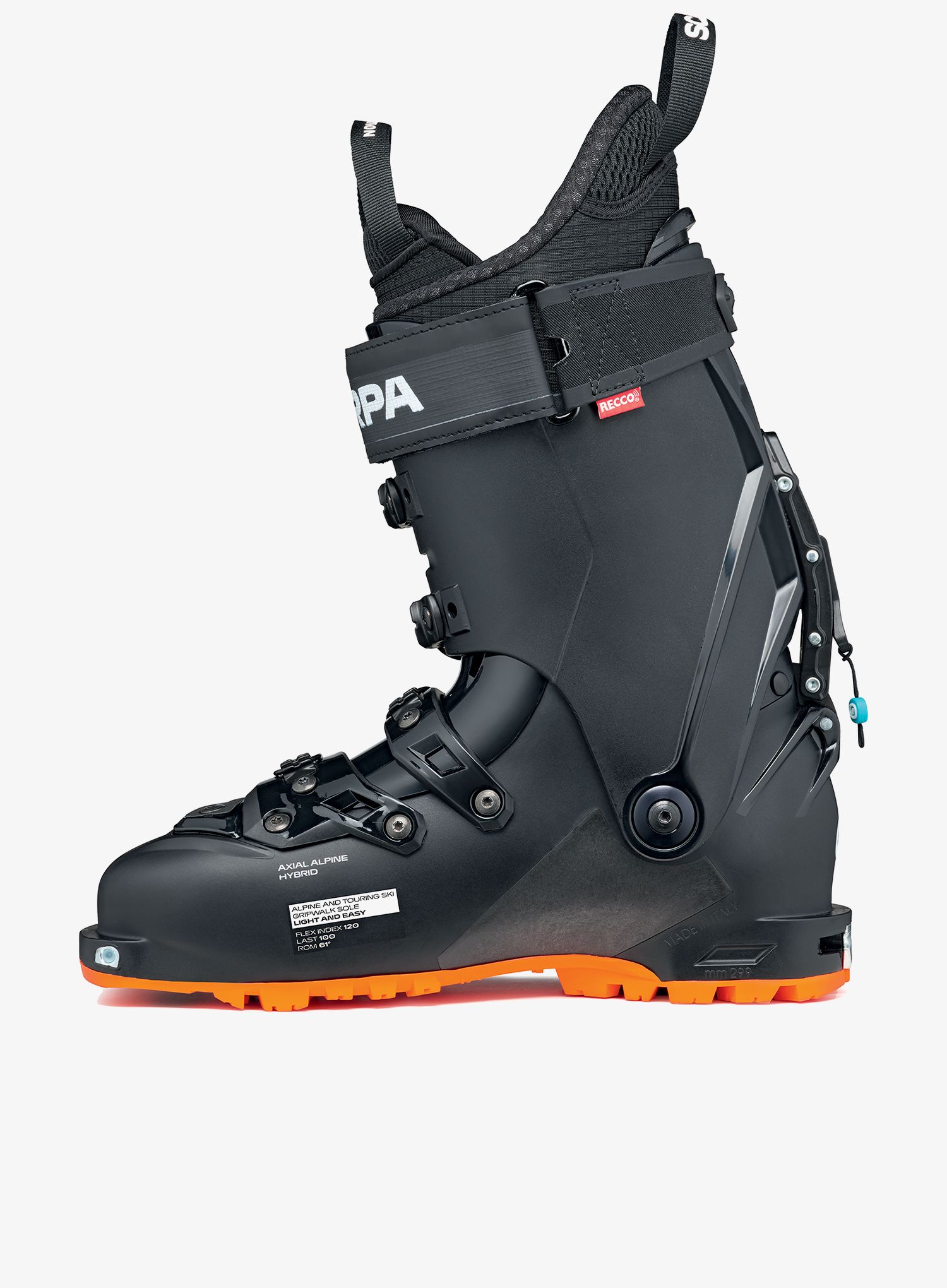 Cipele za turno skijanje Scarpa 4-Quatro SL - black/orange