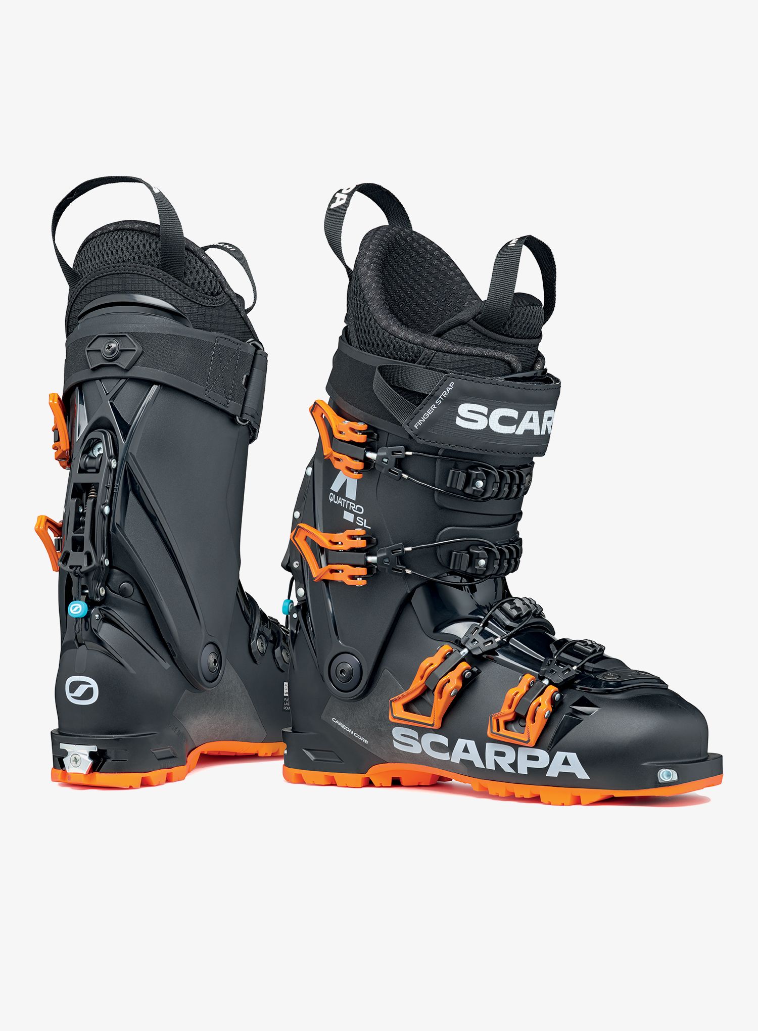 Cipele za turno skijanje Scarpa 4-Quatro SL - black/orange