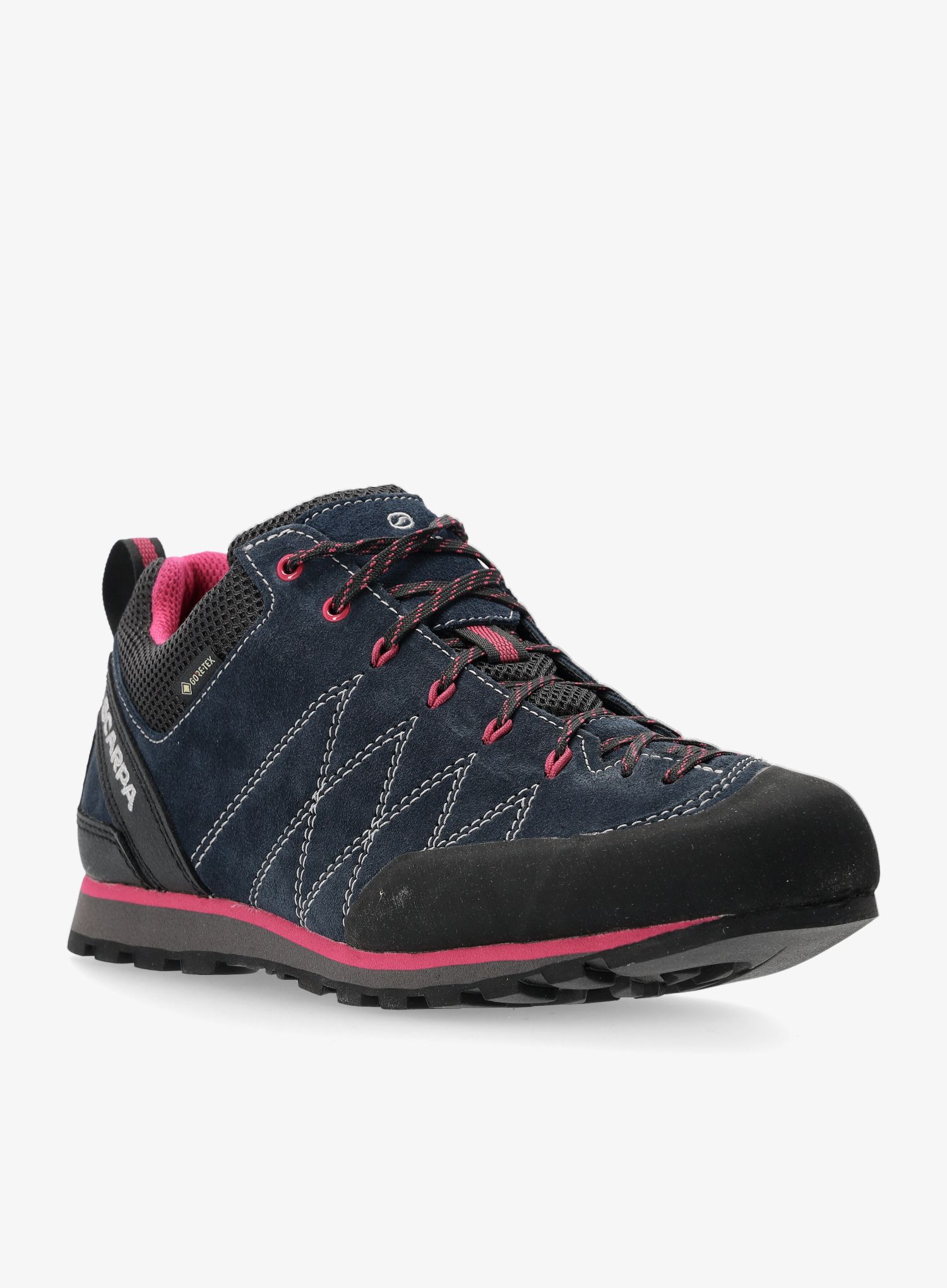 Ženske pristupne cipele Scarpa Crux GTX - ombre blue/cherry