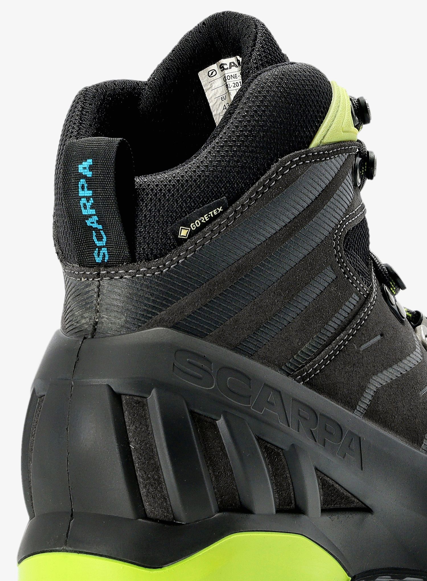 Muške planinarske cipele Scarpa Cyclone S GTX - shark/lime