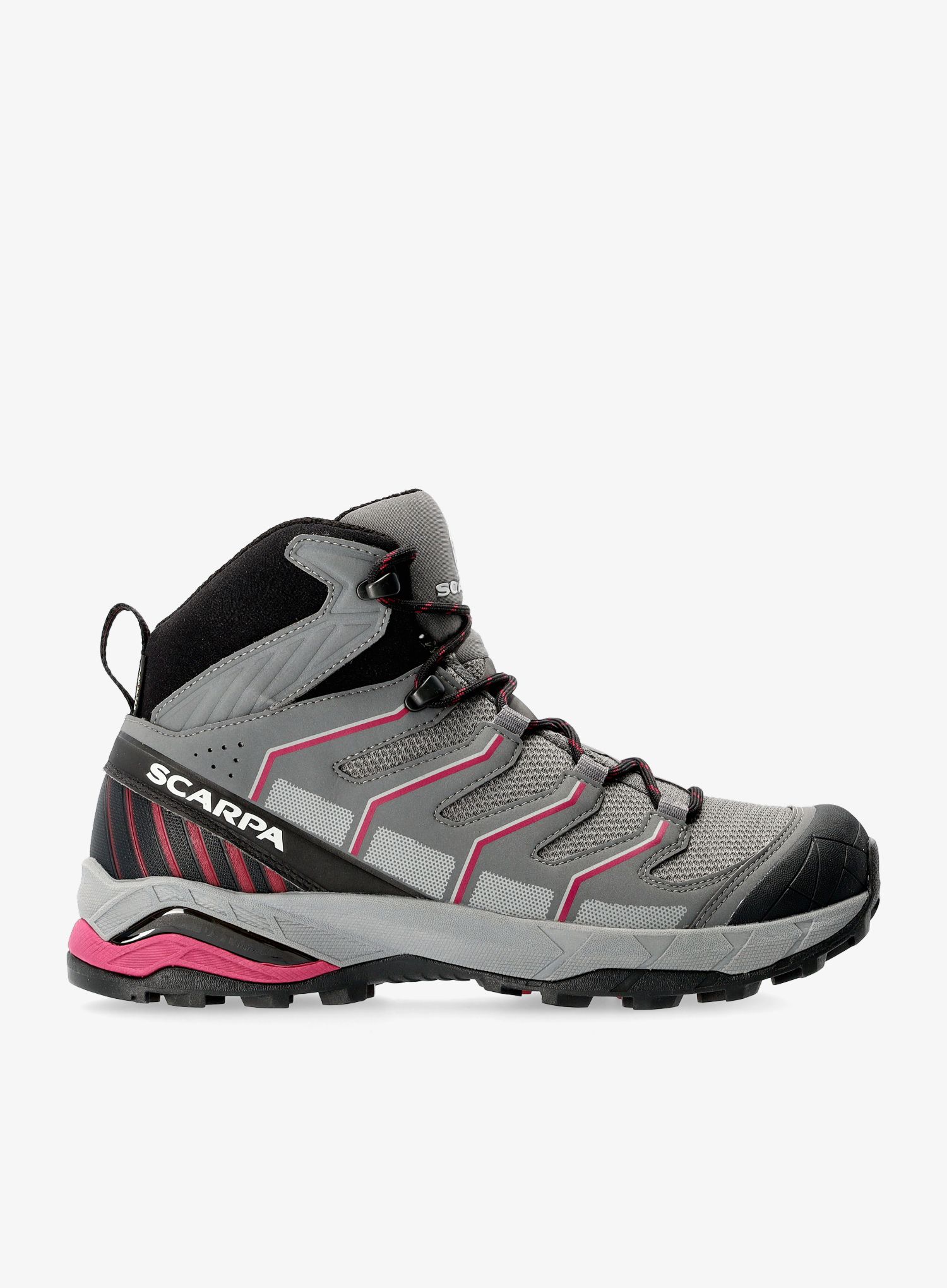 Ženske planinarske cipele Scarpa Maverick Mid GTX - gray/red plum