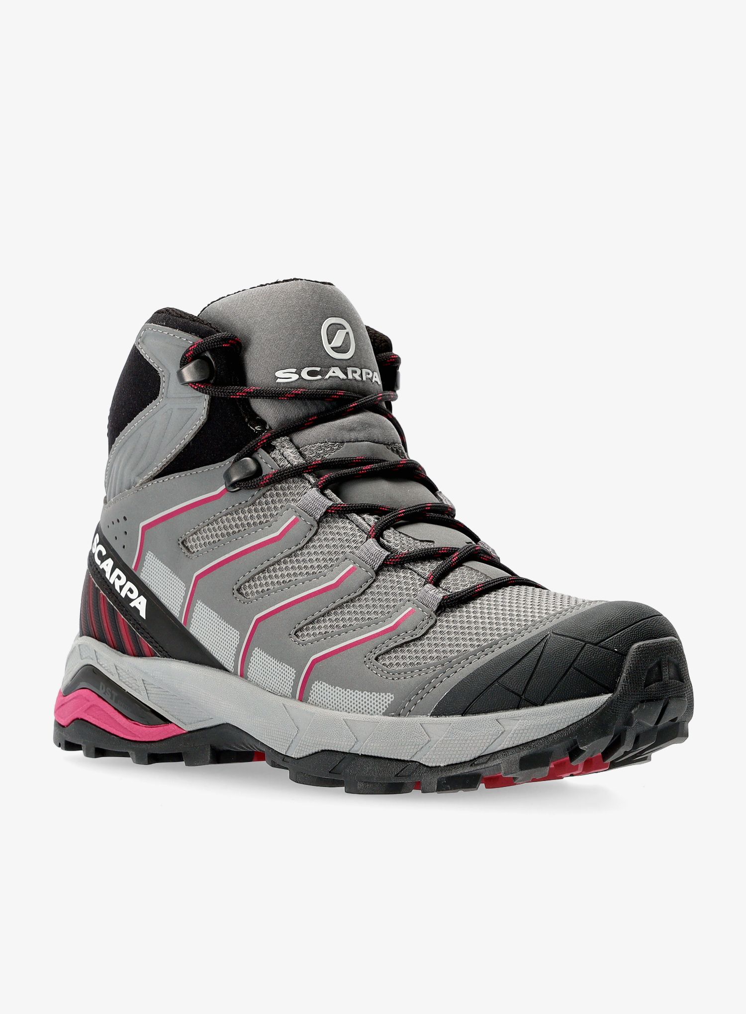 Ženske planinarske cipele Scarpa Maverick Mid GTX - gray/red plum