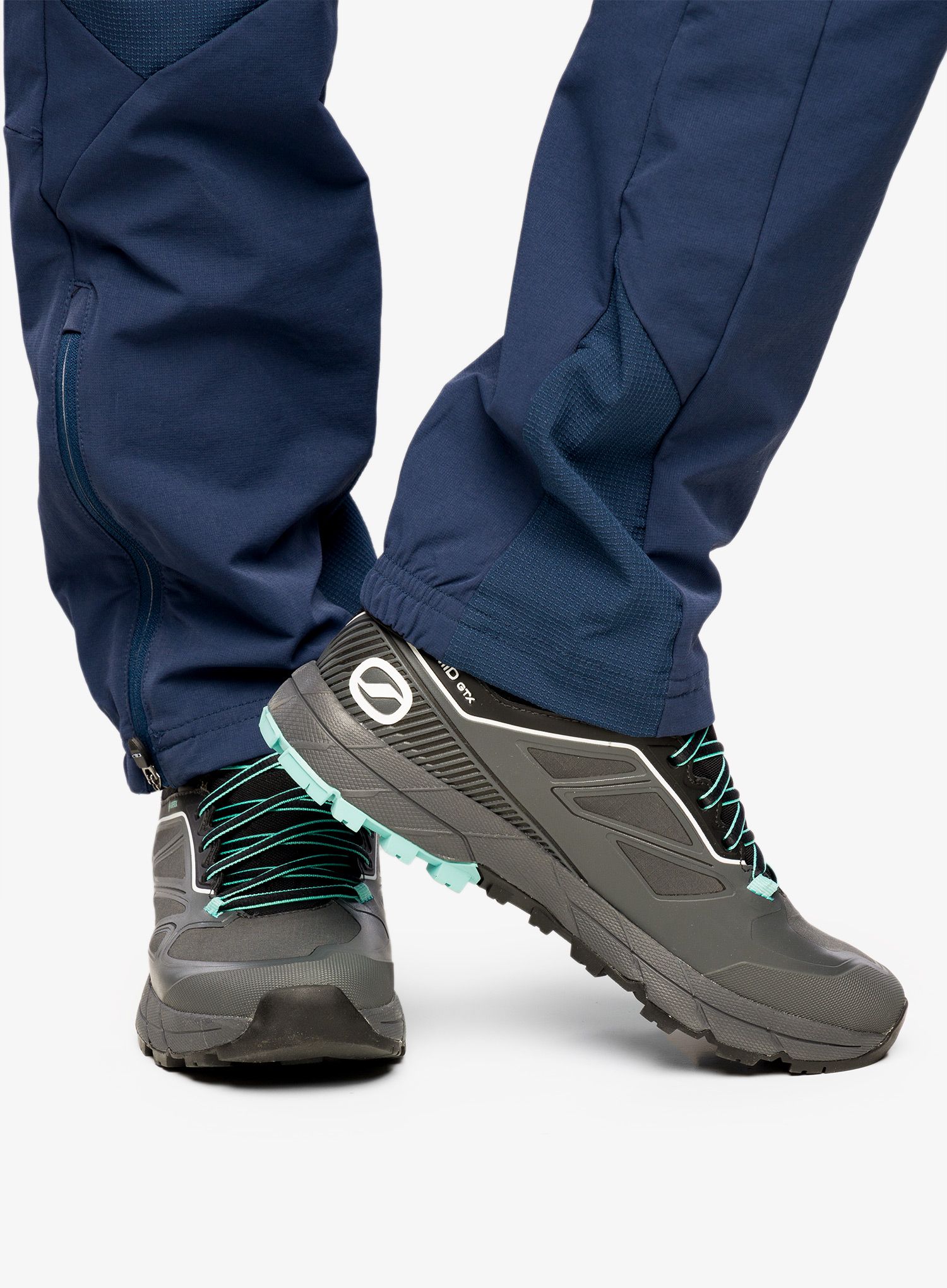 Ženske pristupne cipele Scarpa Rapid Mid GTX - anthracite/turquoise