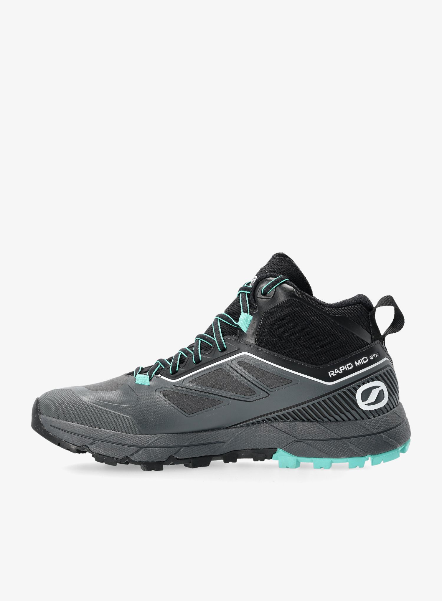 Ženske pristupne cipele Scarpa Rapid Mid GTX - anthracite/turquoise